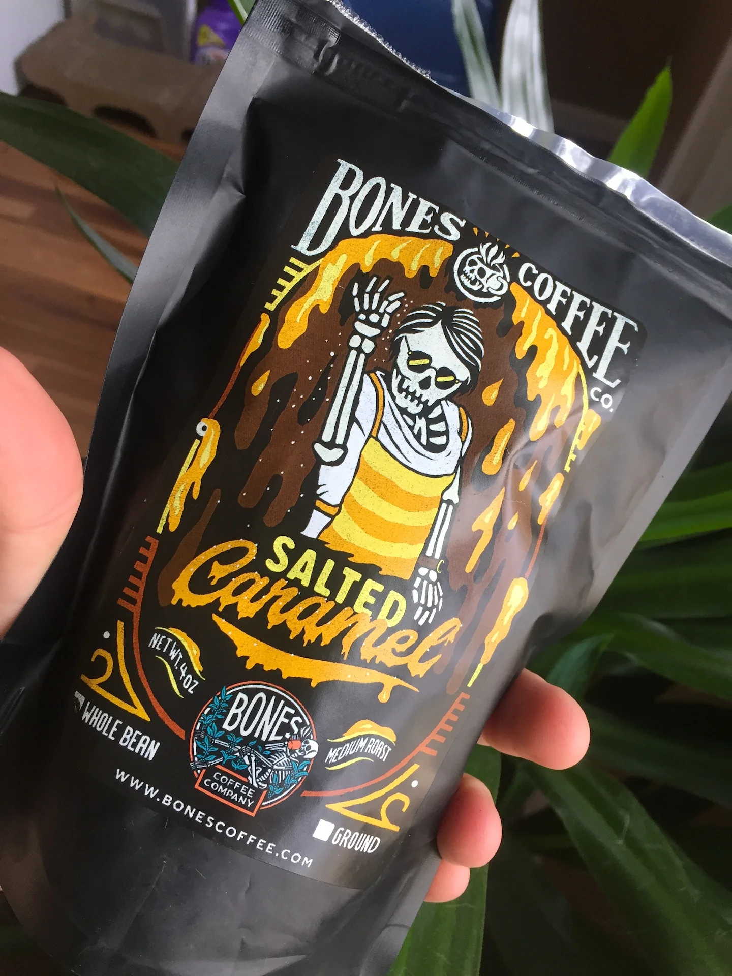 Salted Caramel from Bones Coffee .