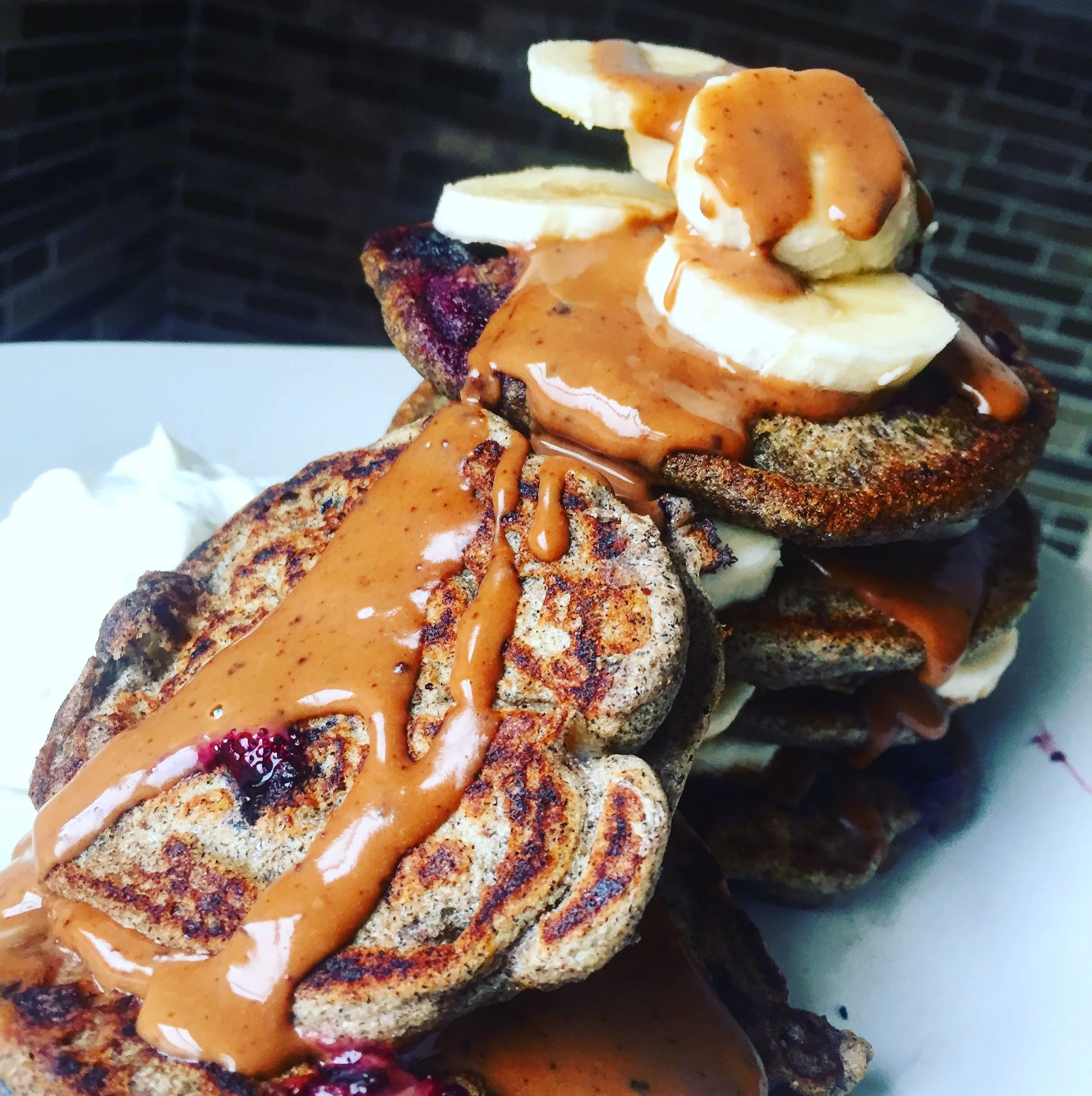 Blueberry Buckwheat Pancakes