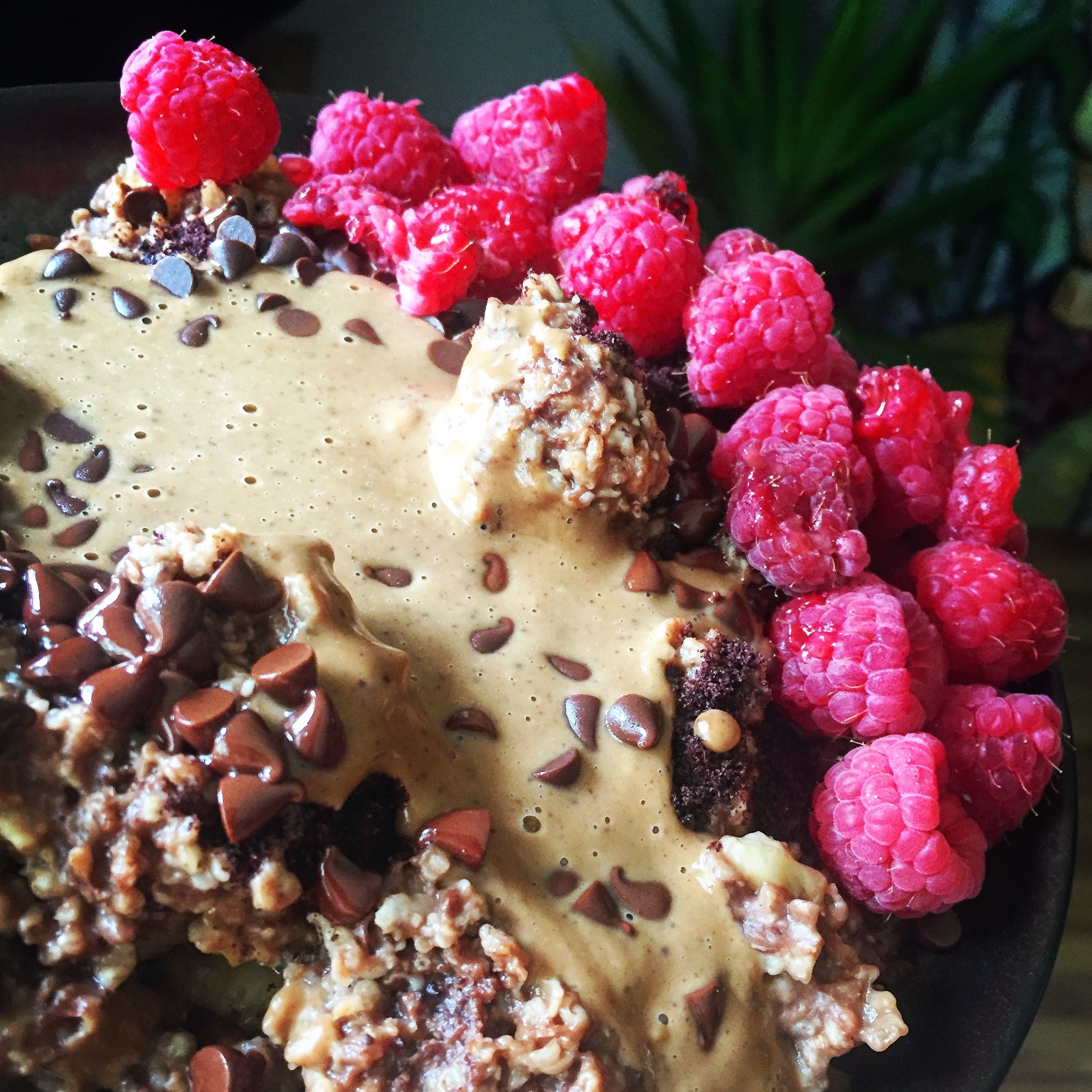 Chocolate Raspberry Oatmeal