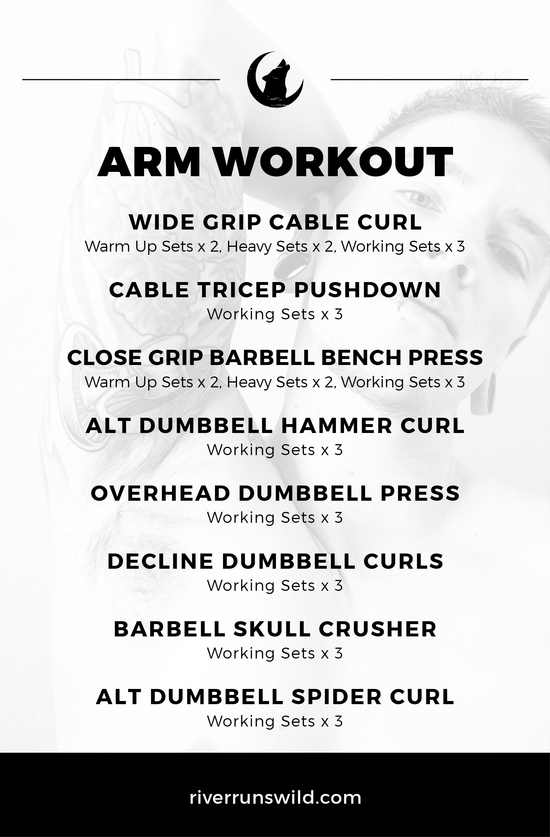 Fitness Woman Pumping Up Muscles Biceps And Triceps Workout