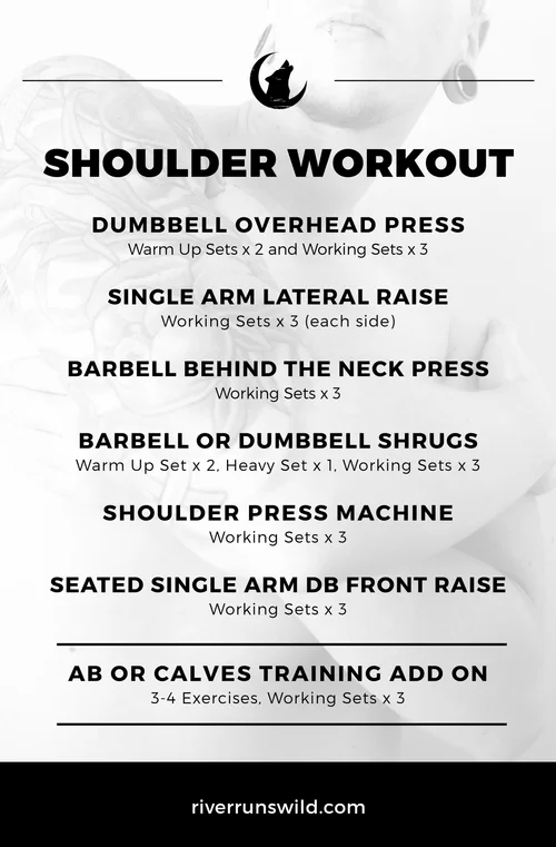 Shoulder Workout for Mass Definition and Size FTM Fitness River Runs Wild FTM Fitness Transition Nutrition Wellness