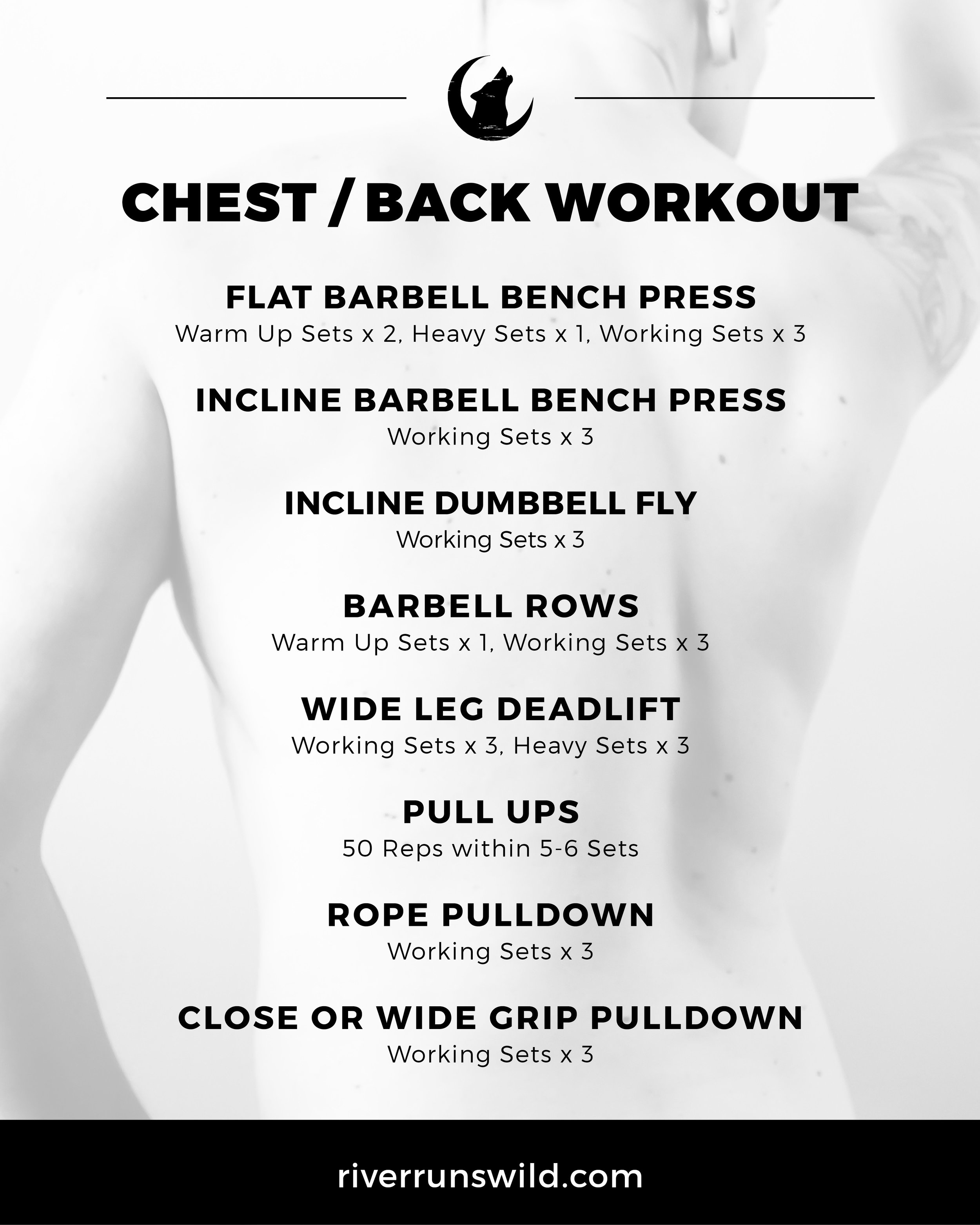 Wide Back Compound Workout  Workout program gym, Back workout
