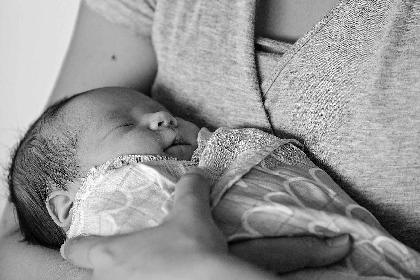 Baby Florence snuggled in Mum’s arms <3
