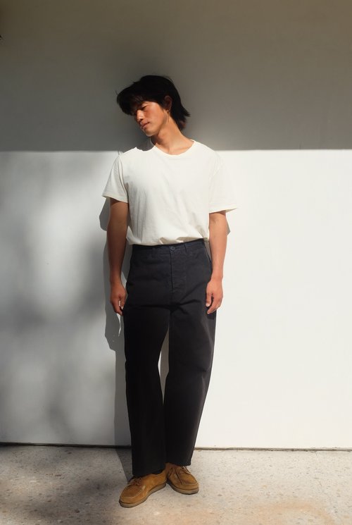 Jesse Kamm Sailor Pant in Pale Blue / Blue Stitch at General Store