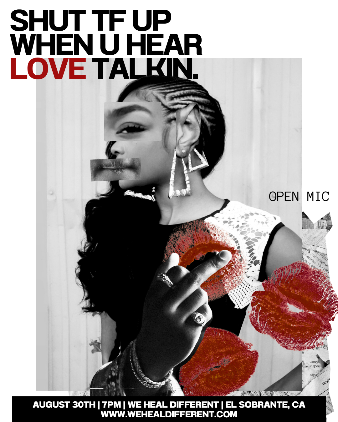 Spoken Word Sundayz - STFU when you hear love talkin - OPEN MIC