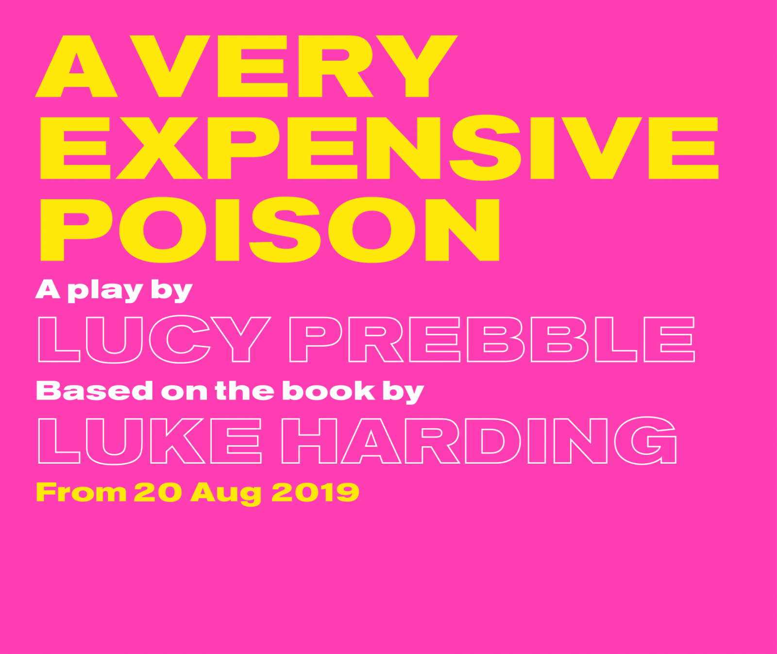 World Premiere of "A Very Expensive Poison" at the Old Vic