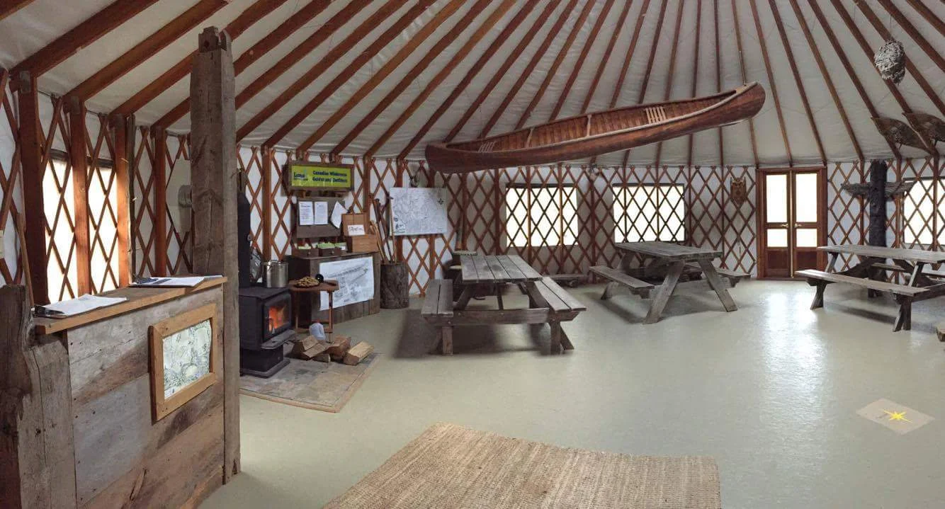 The Om Dome Set up for Adult Outdoor Education