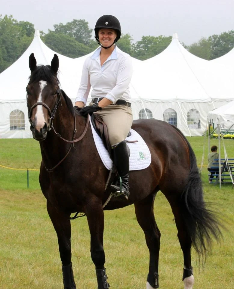 Caitlin and Pet Therapy at Fairfield Hunt Club. Photo by Karen Bulzacchelli