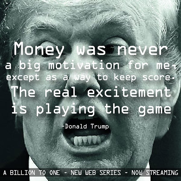 Watch the first 6 episodes of this new global web series about #money and who deserves it.  Now streaming amazon bit.ly/ABillionToOne and YouTube.com/collabfeature