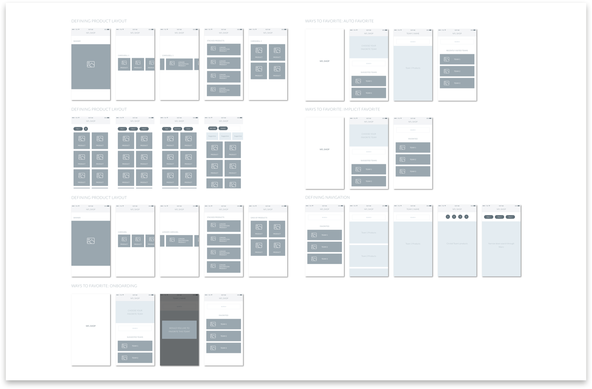 Wireframes