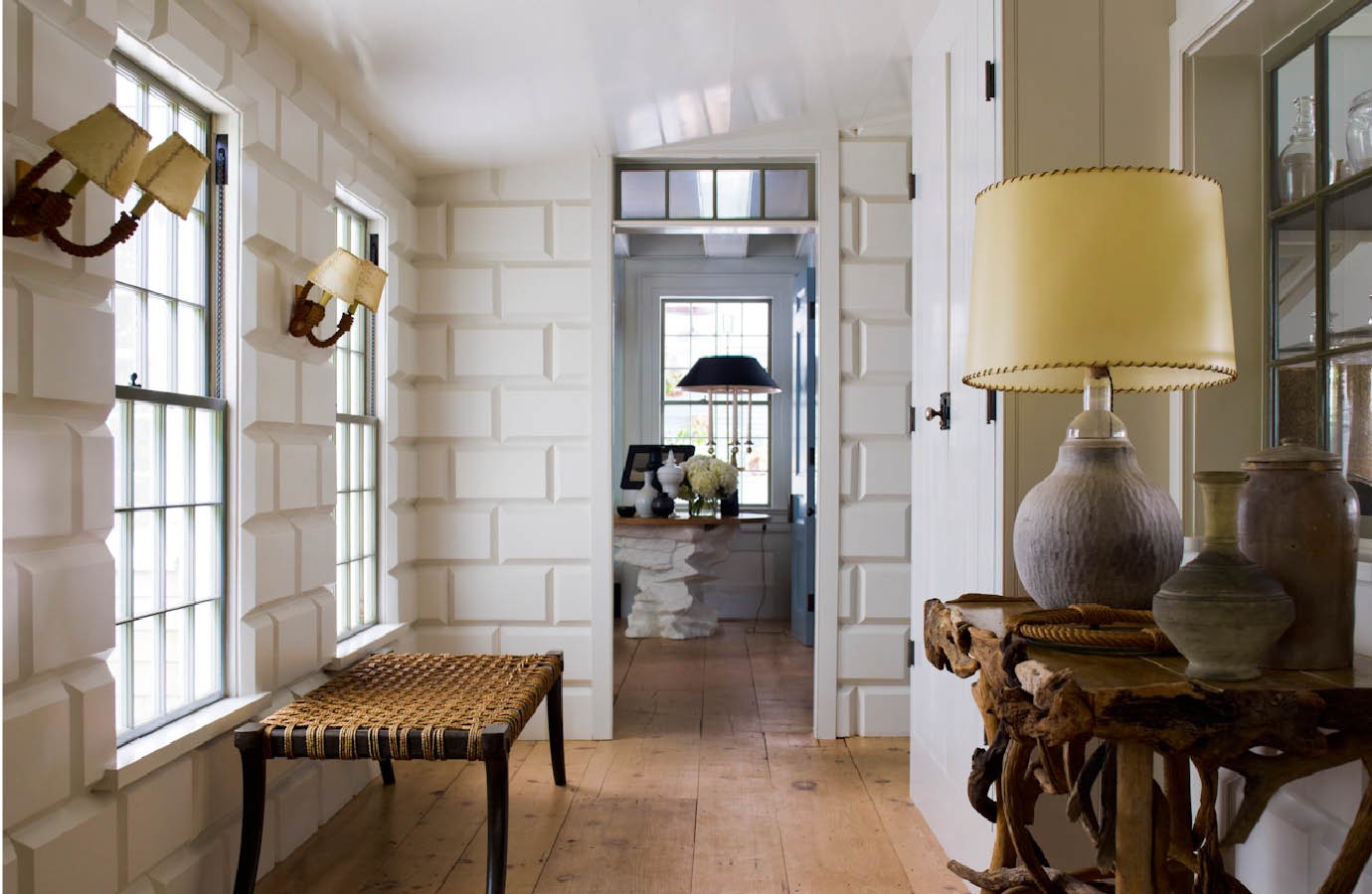 Interior rusticated walls!
