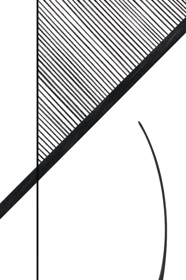 COMPOSITION A / 6” x 4” Ink and graphite on paper.