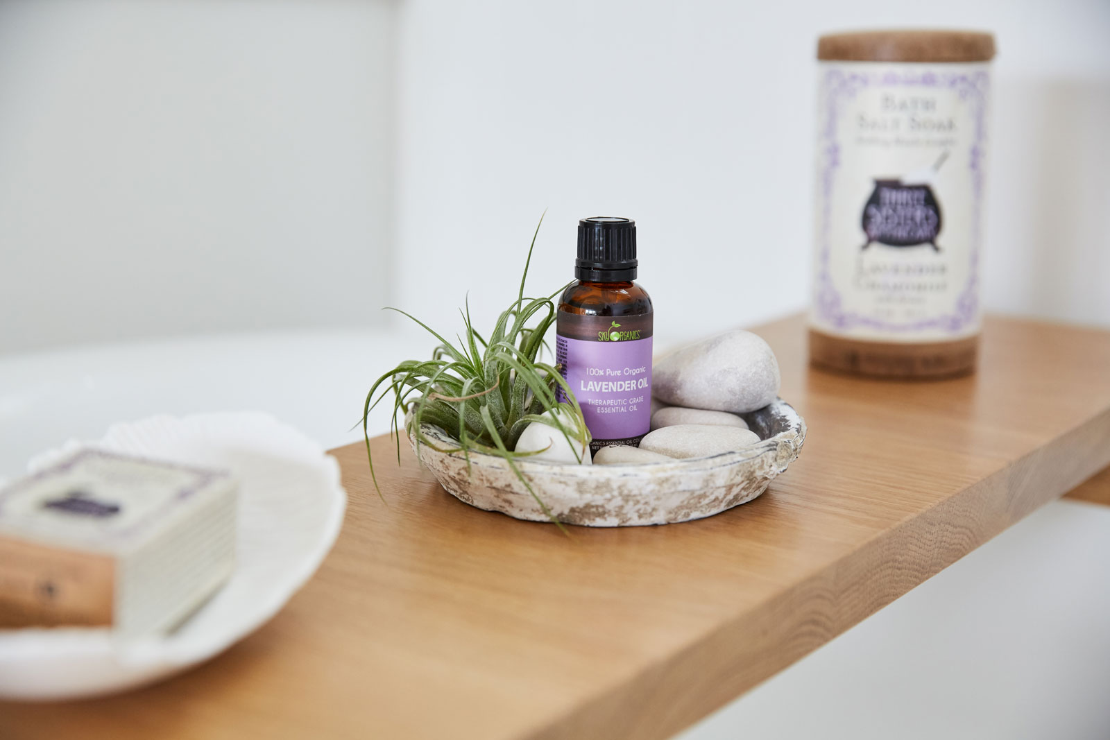 Organic Lavender Oil & Bath Salts