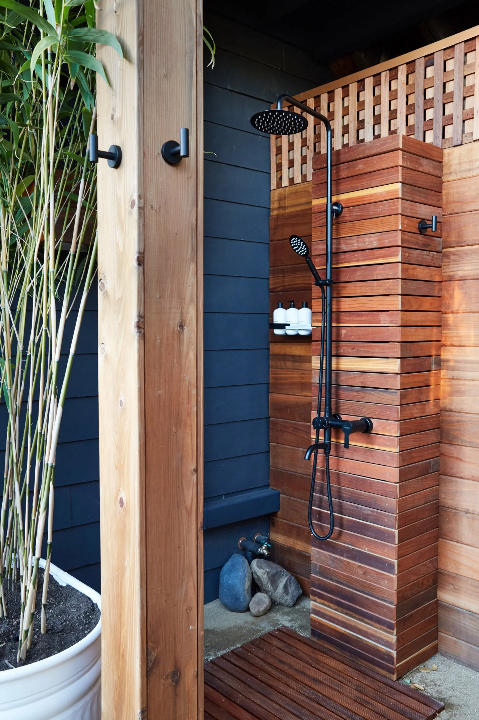 outdoor steam rooms on Farmhouse Oasis