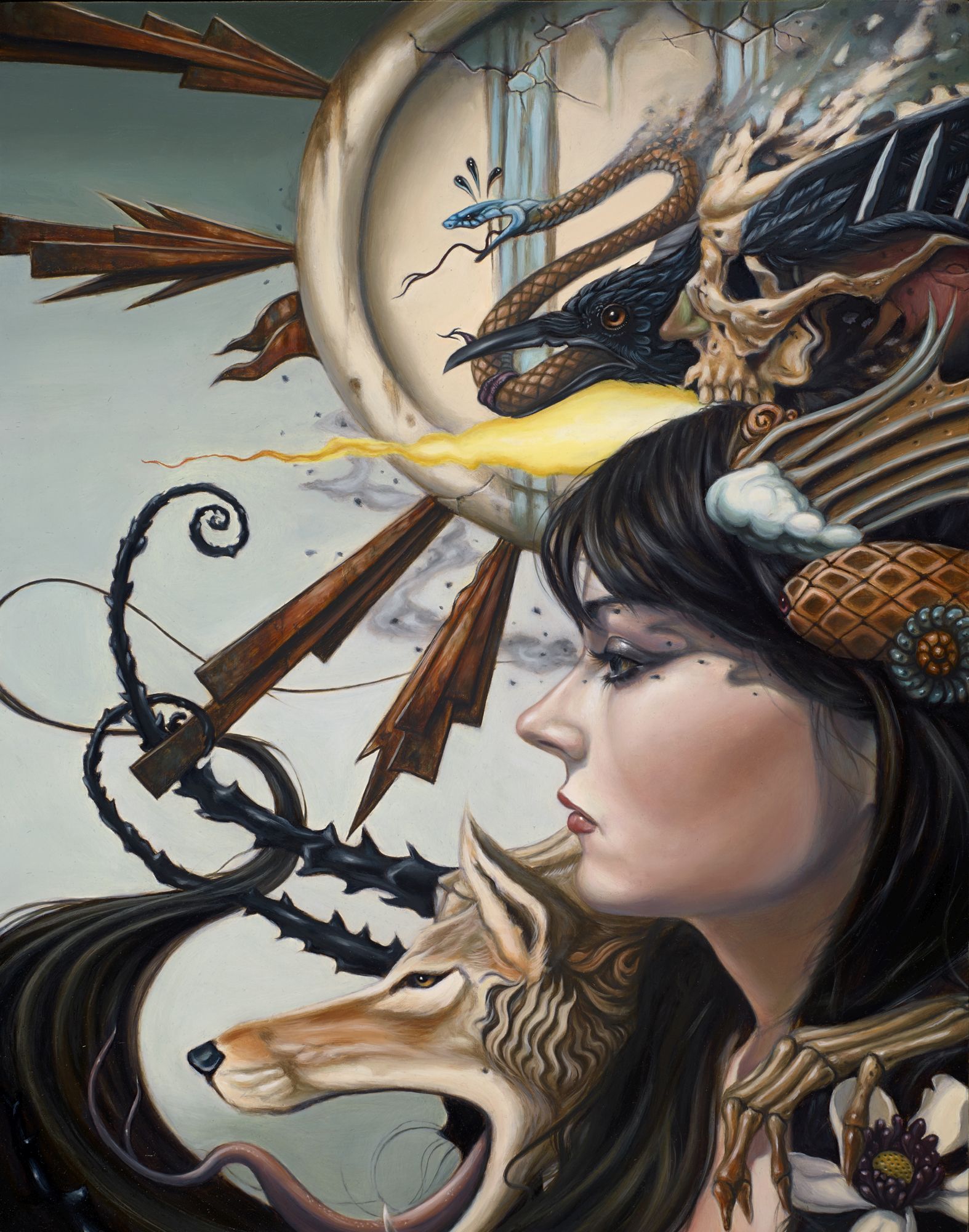 Gamma 14x18" oil on wood 2014