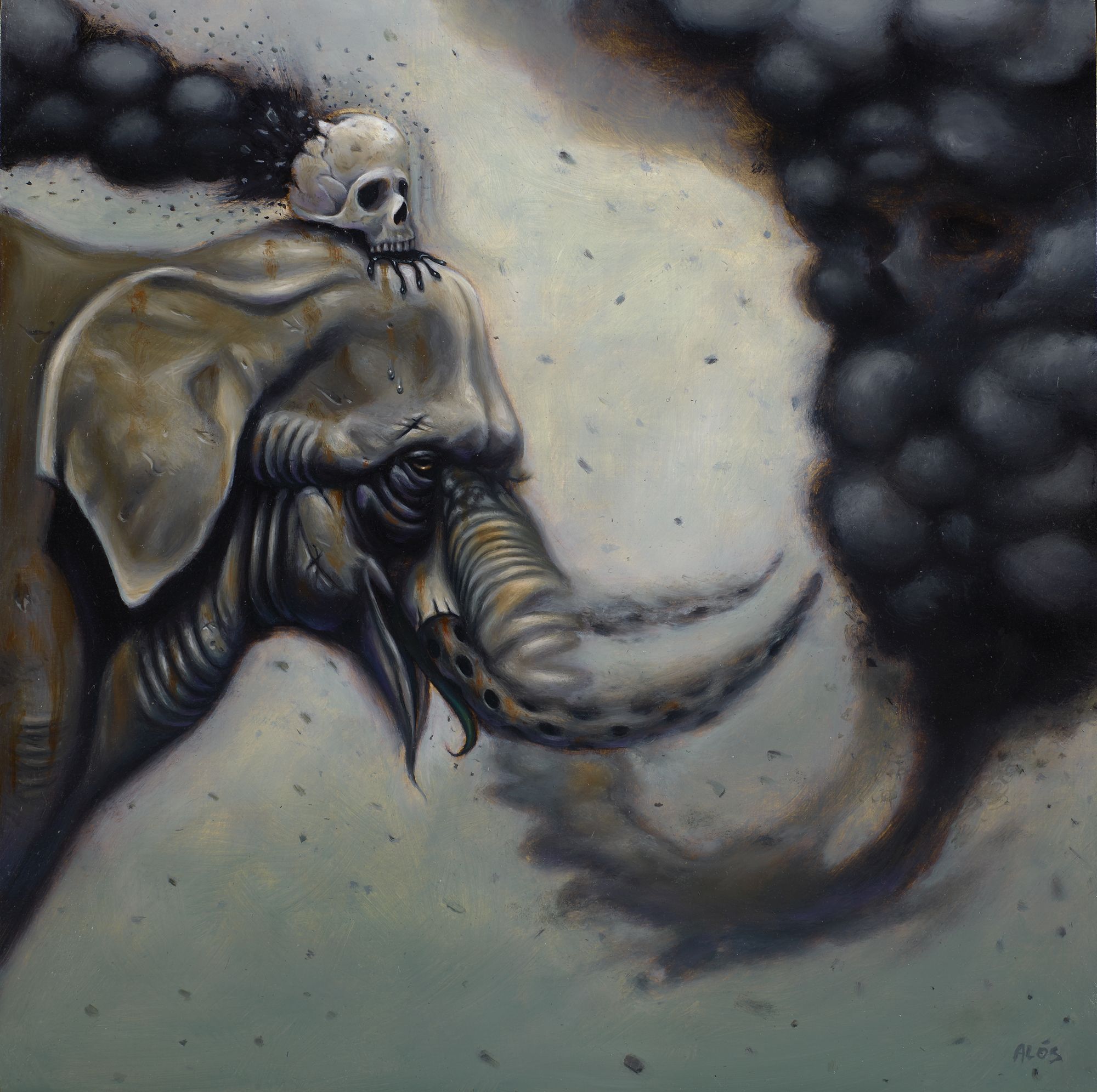 Bad Memories 12x12" oil on wood 2013