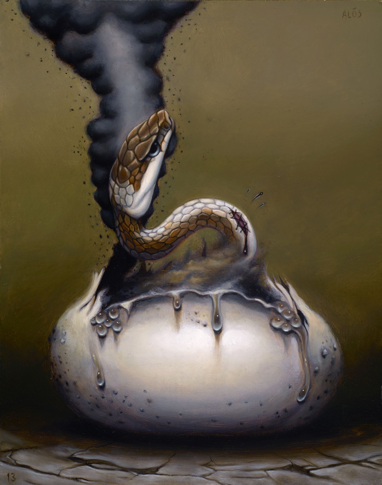Hatch 8x10" oil on wood 2013