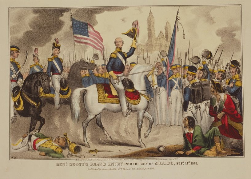 Gen. Scott's grand entry into the City of Mexico, Sept. 14, 1847