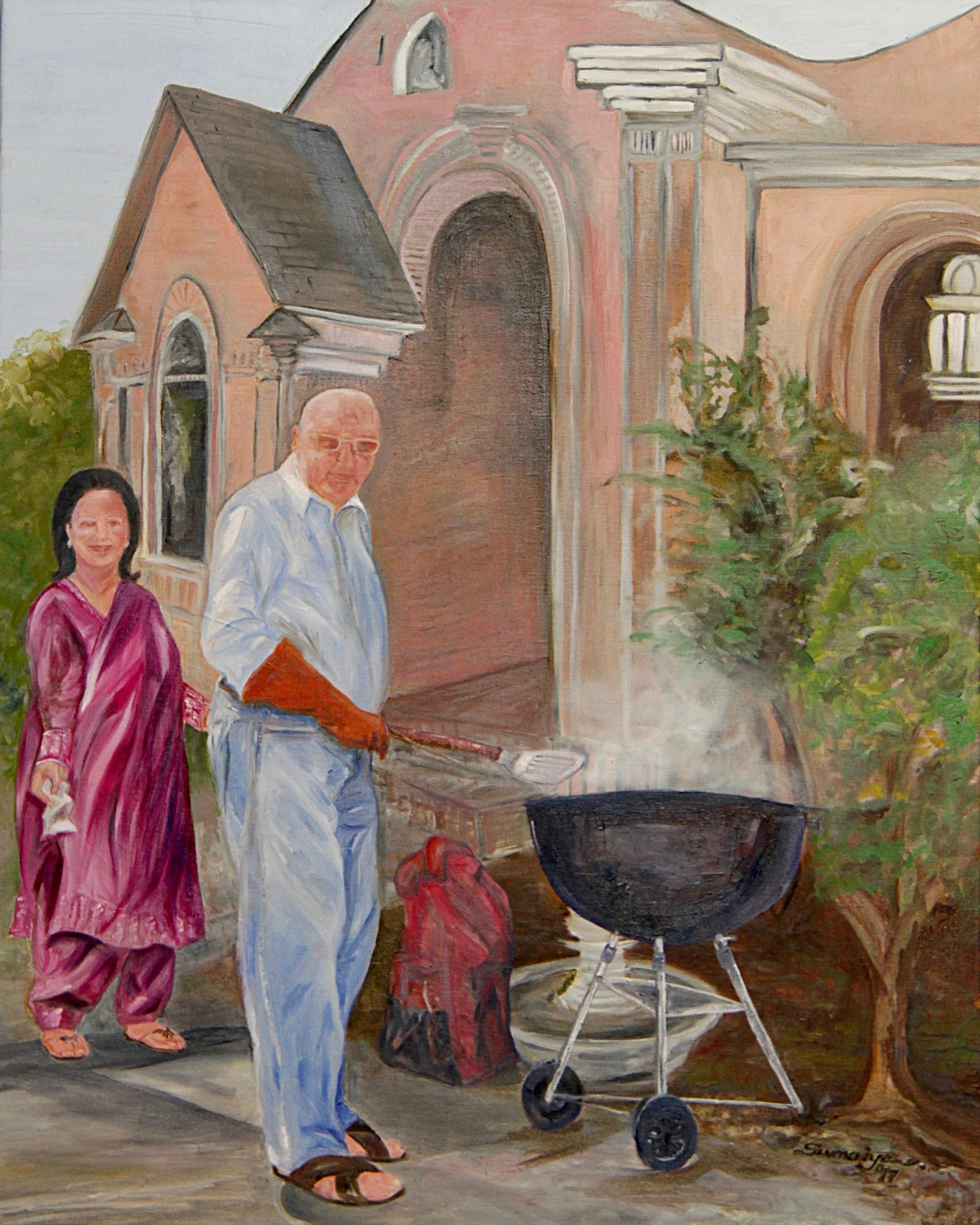 Barbecue in the Driveway