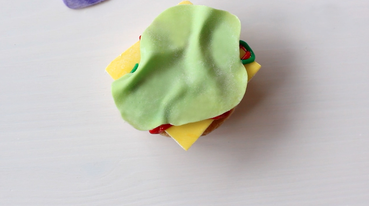 Step 5: Layer with "lettuce."