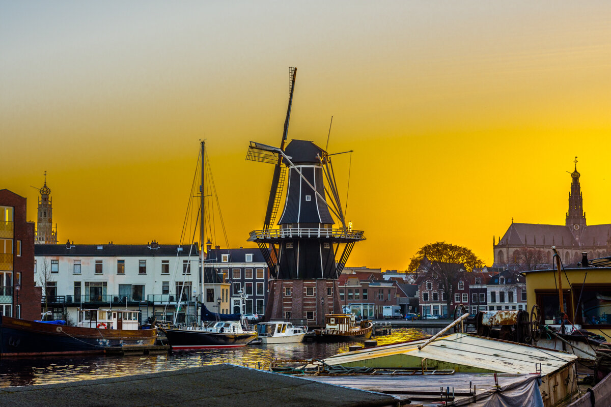 Haarlem at sunset