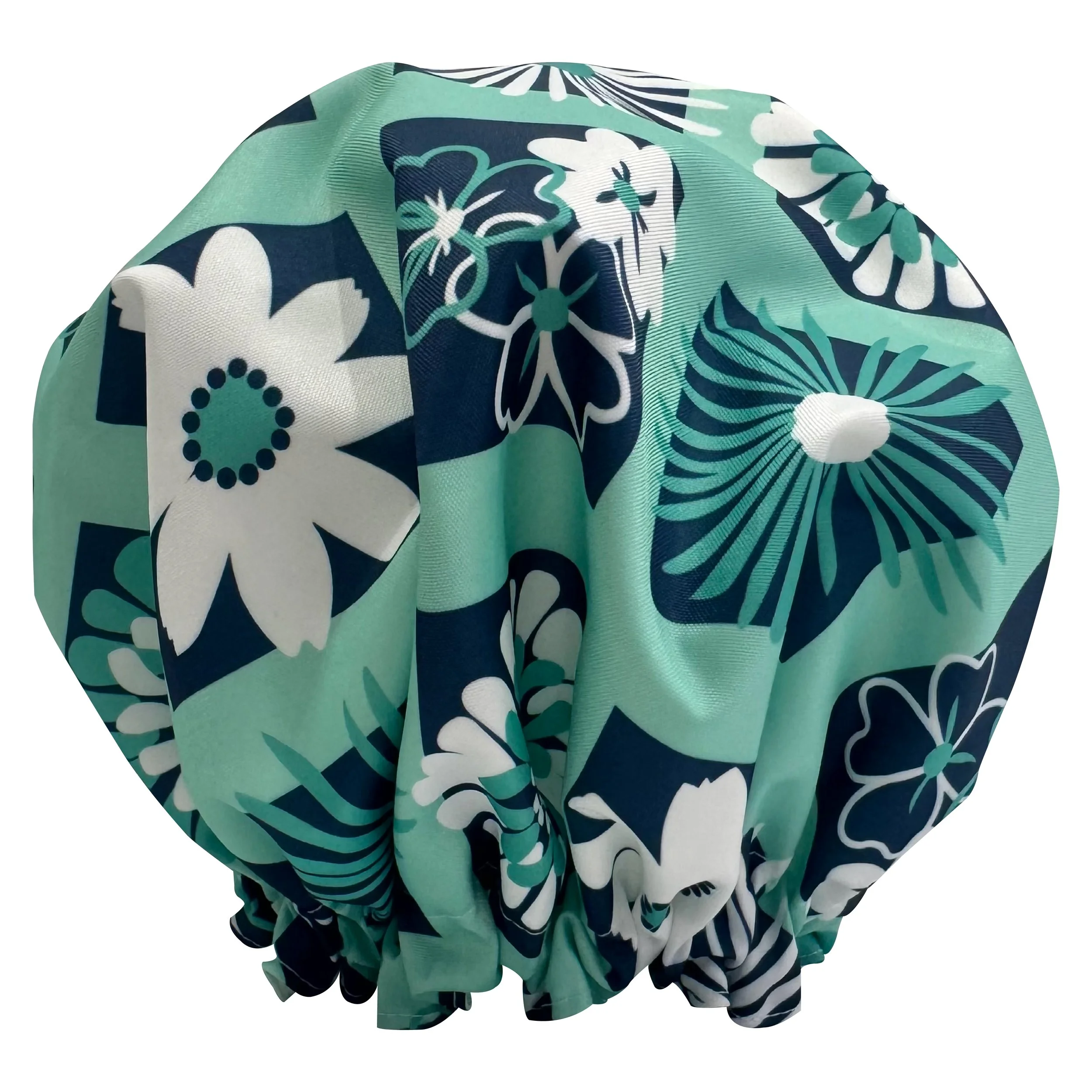 Navy Check Shower Cap 2026.jpg