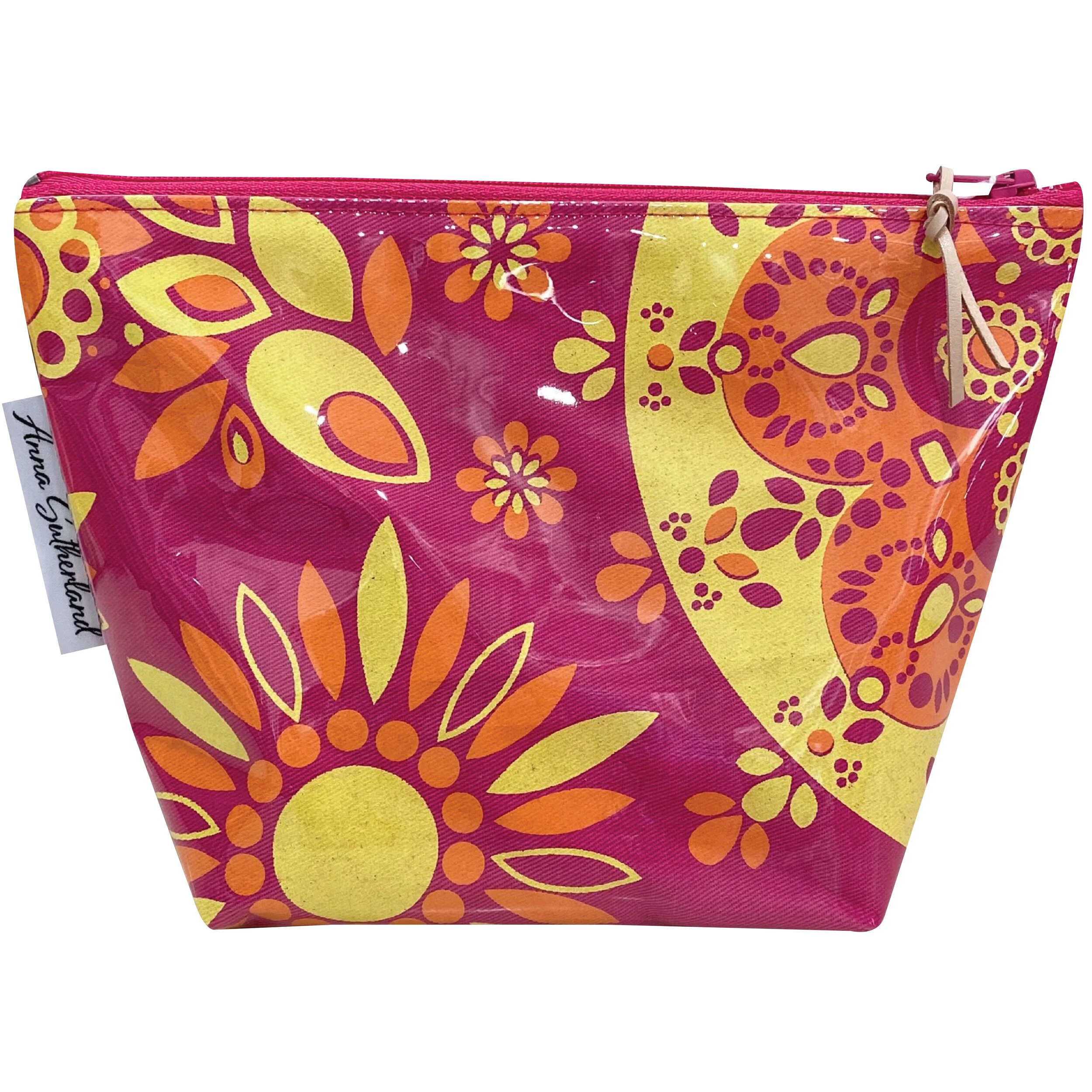 Hot Pink Yellow Cosmetic Bag-01.jpg