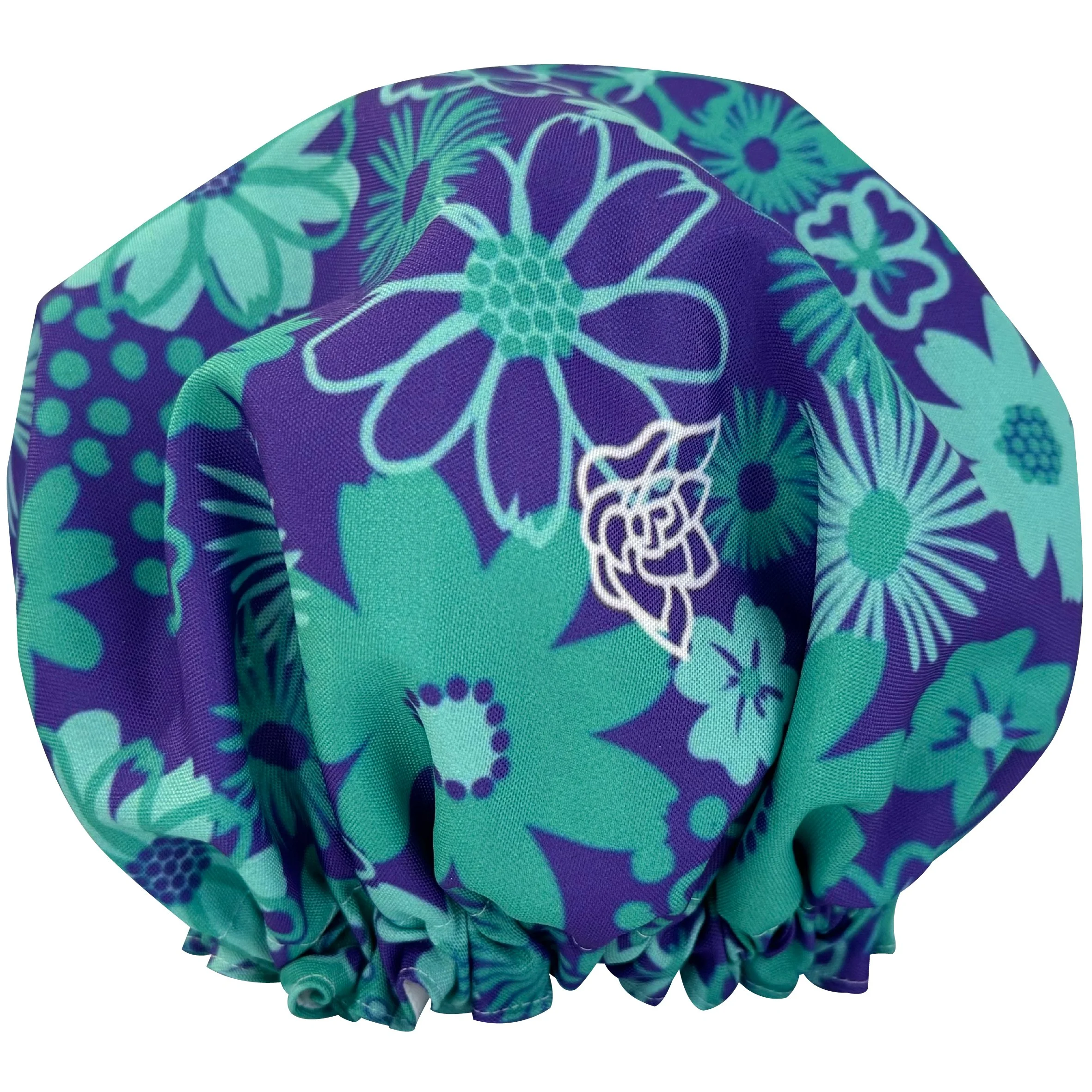 Shower Cap Purple Floral Pattern.jpg
