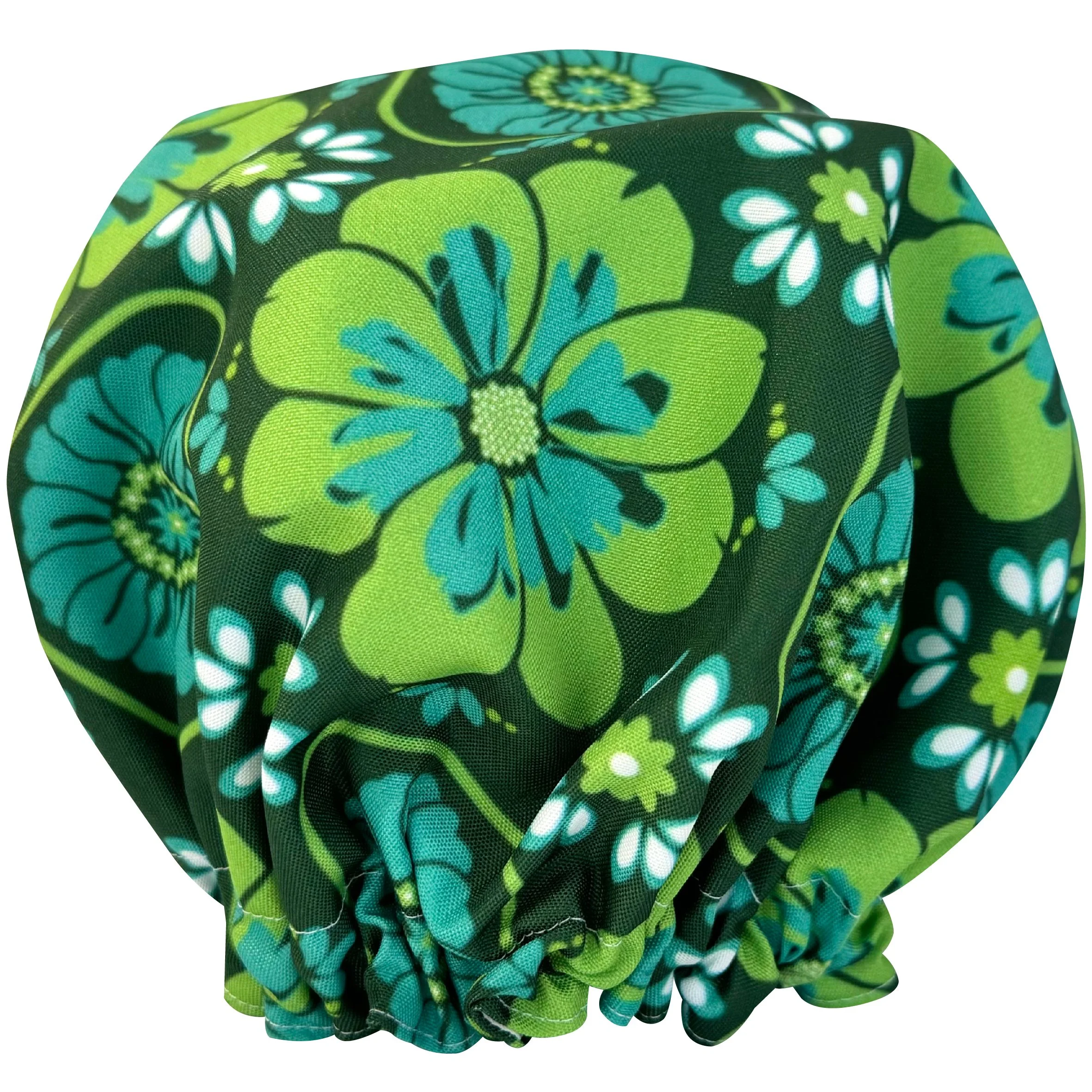 Shower Cap Green Floral.jpg