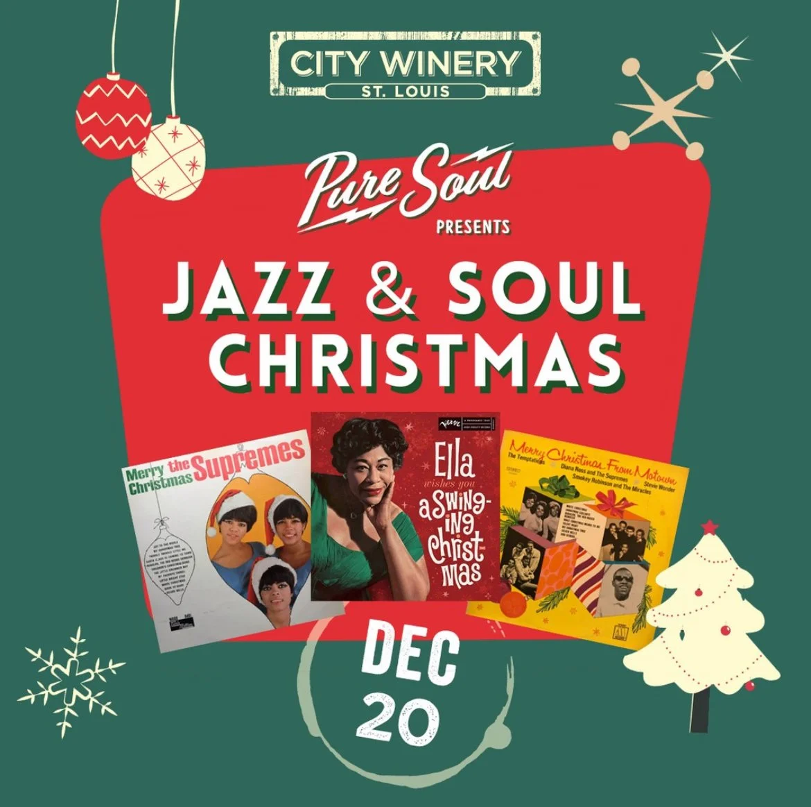 Pure Soul Presents "Jazz and Soul Christmas Brunch @ City Winery St. Louis