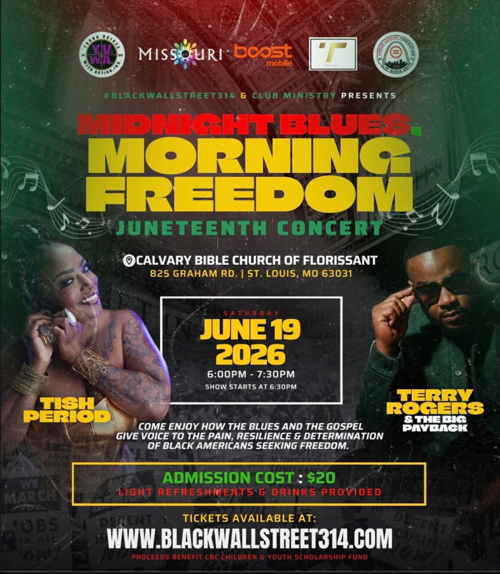 Midnight Blues, Morning Freedom Juneteenth Concert featuring Tish Period and Terry Rogers