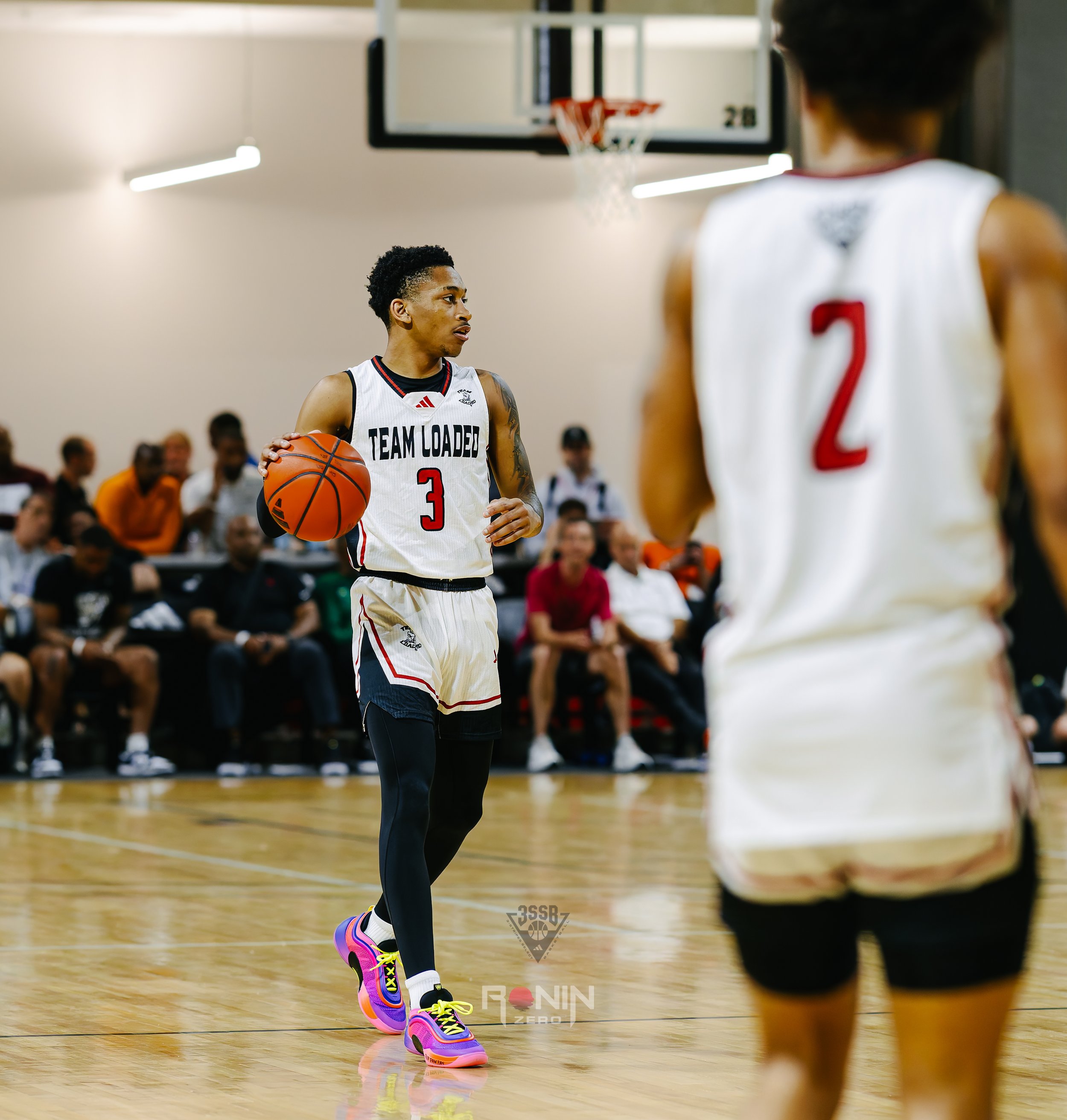  Kaden Magwood surveying the floor 