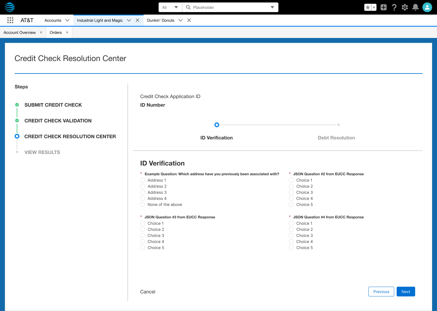 Credit Check - Screen 3: Validate Applicant