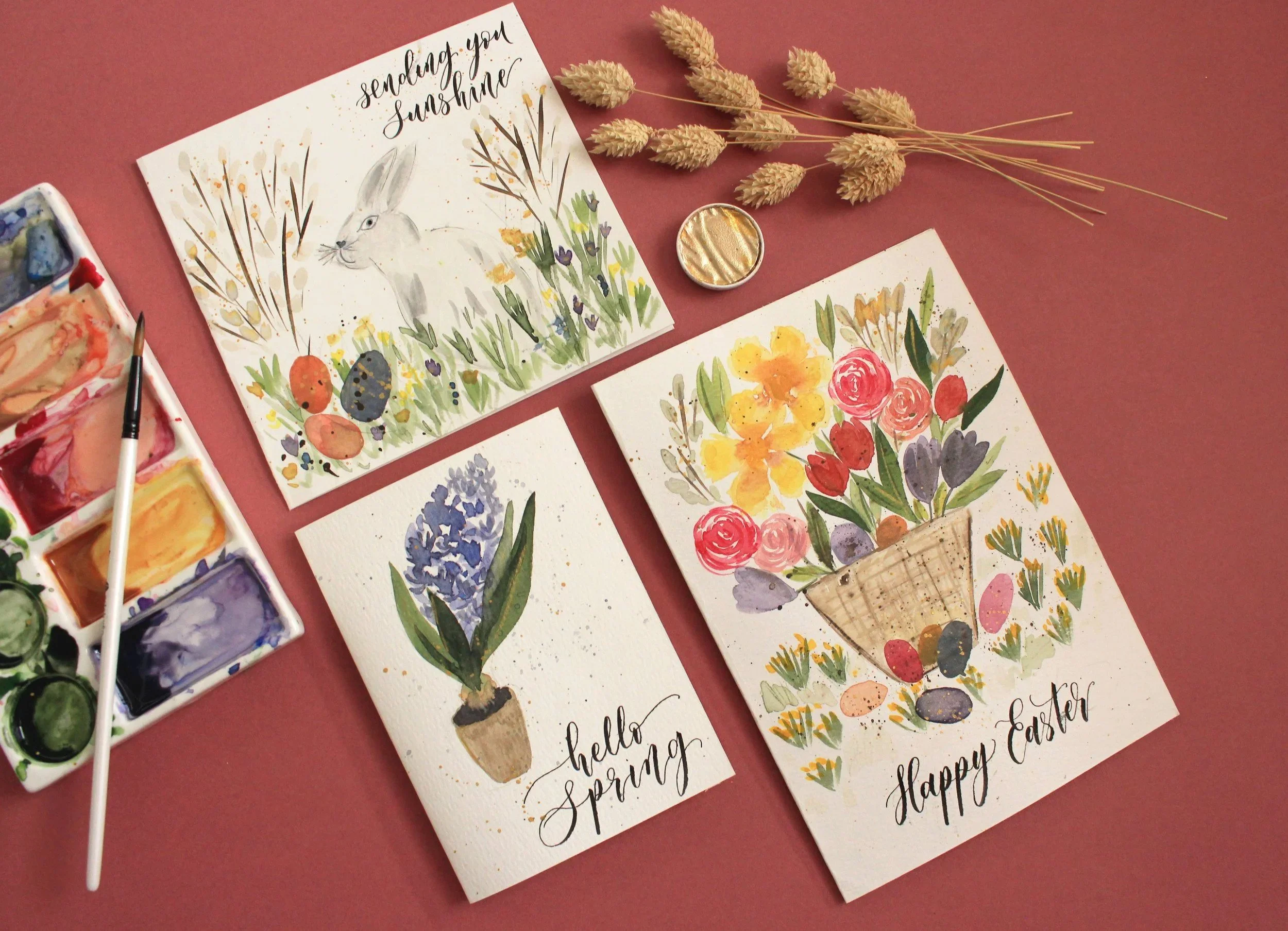 Online - watercolour calligraphy workshop