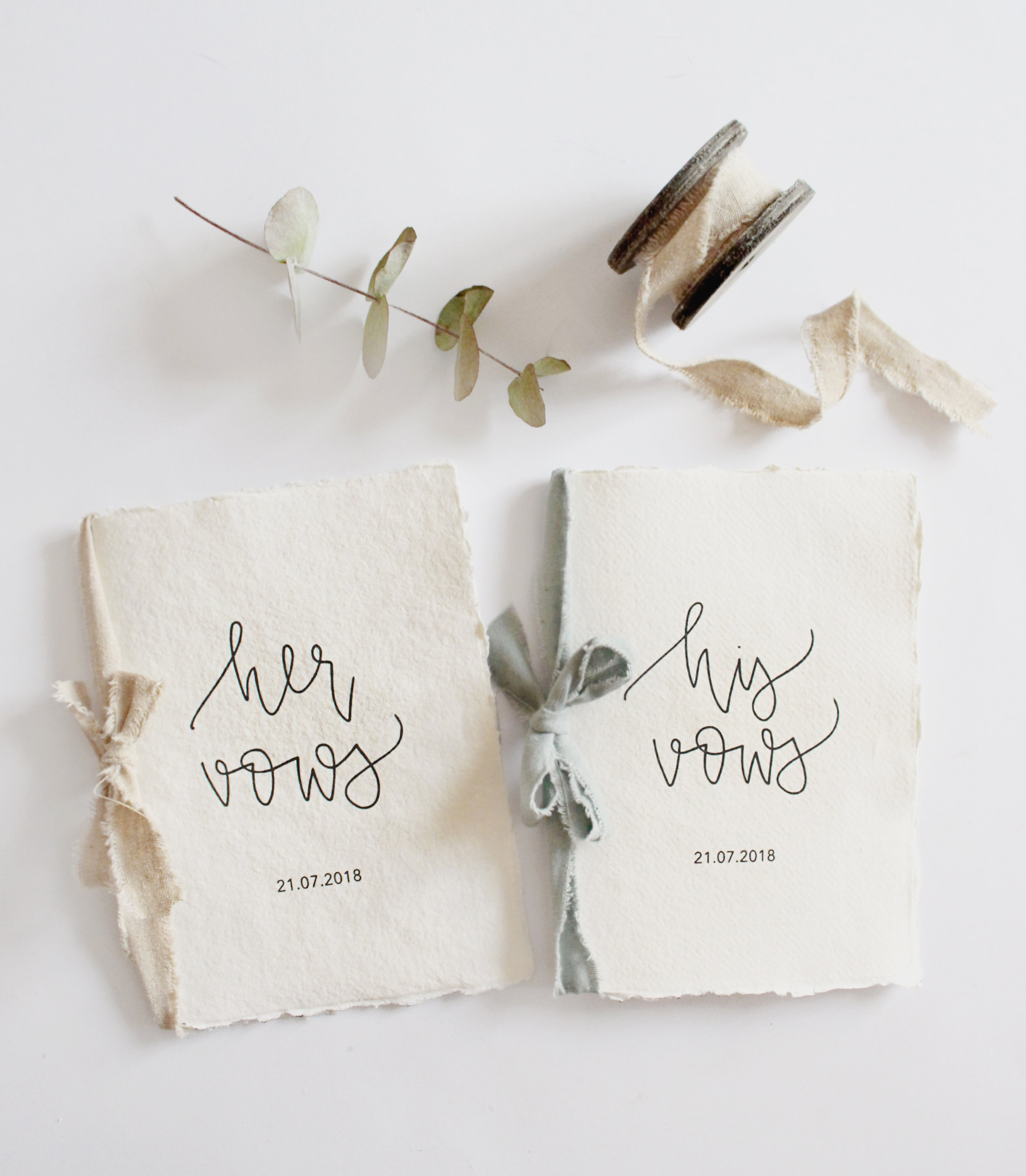 his and hers wedding vow books