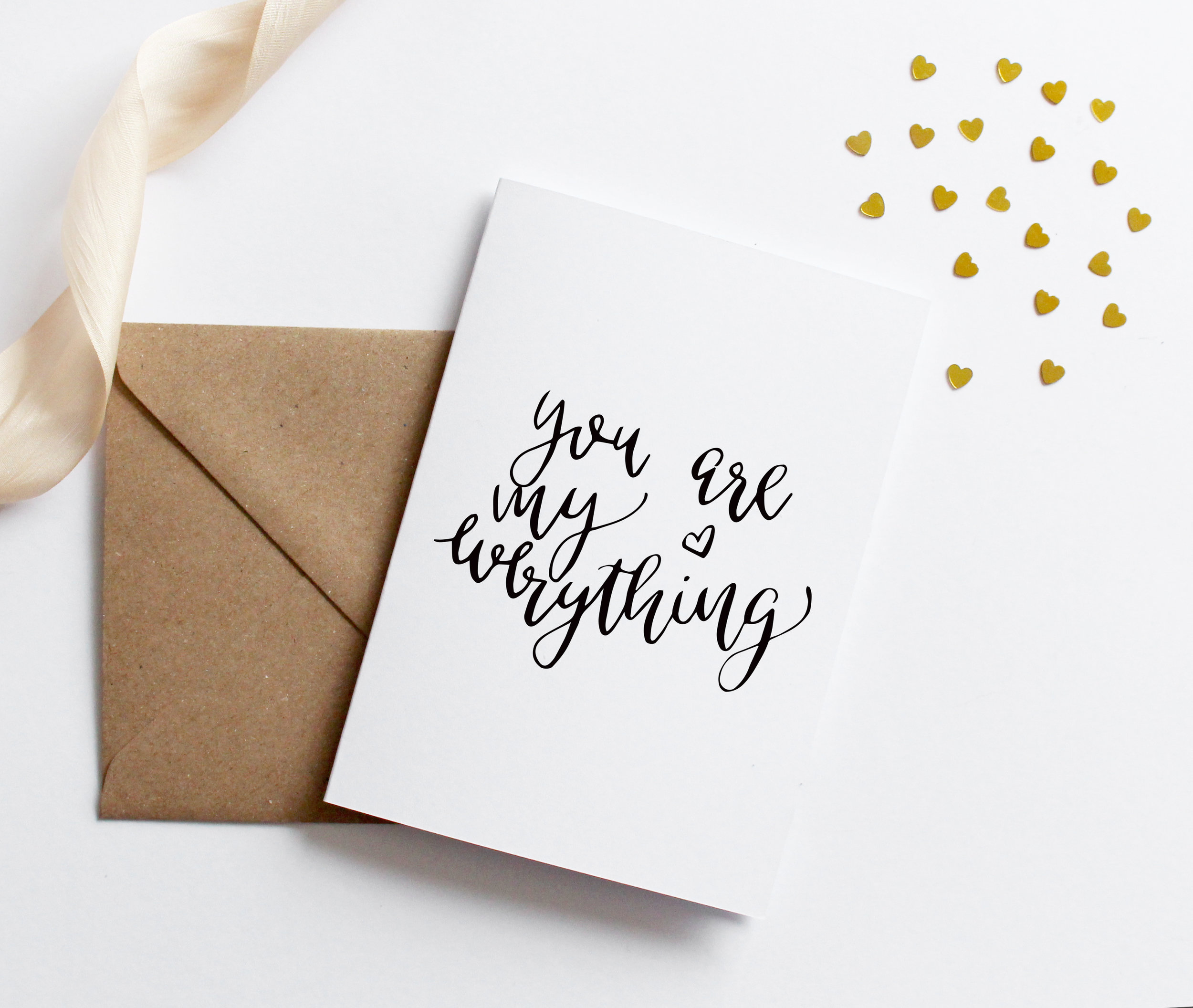 calligraphy greeting cards