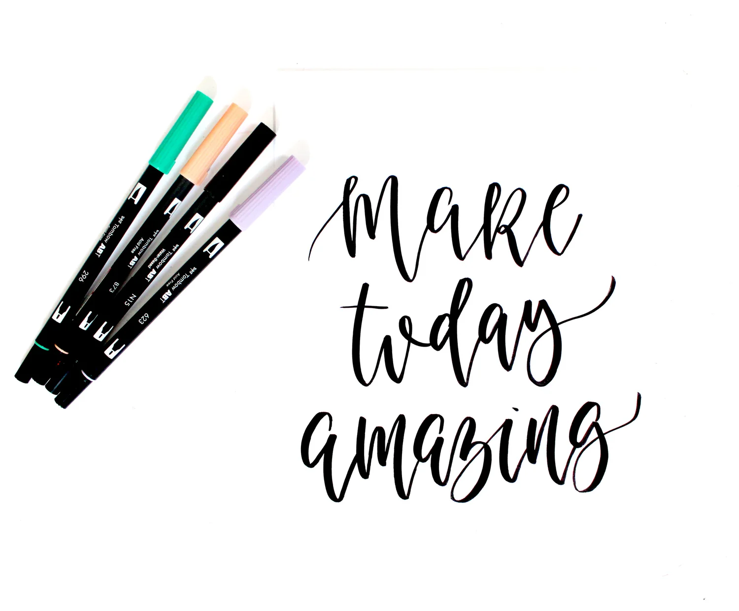 Tips and Tricks Using Tombow Brush Pens Modern Calligraphy Courses and Resources