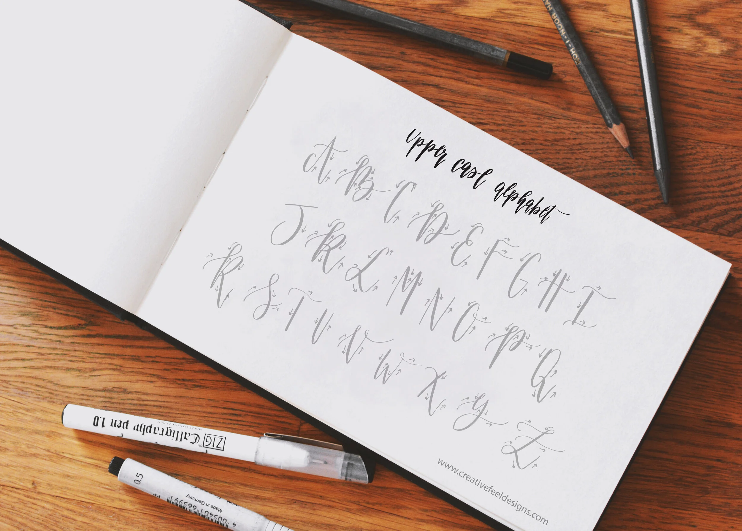 Printable Pencil Calligraphy Worksheet – The Postman's Knock