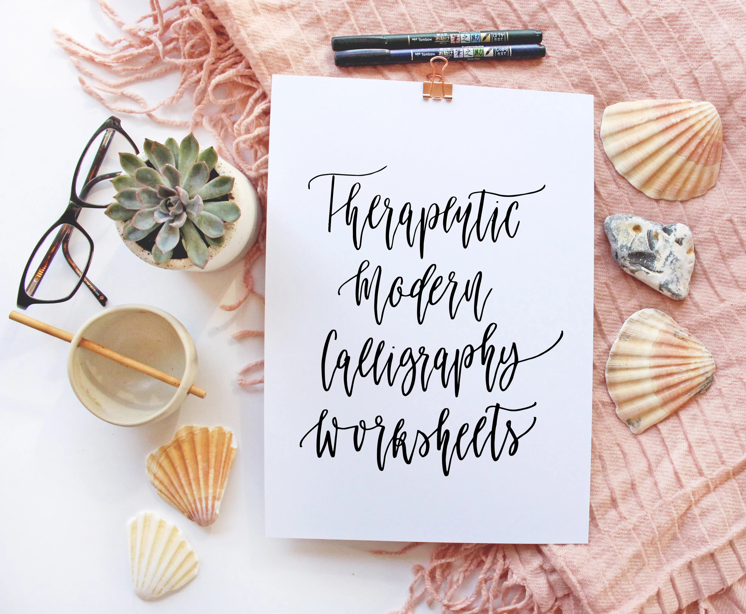 brush lettering pdf workbook practice sheets creative feel modern stationery gifts brush lettering workshops and creative kits made in brighton