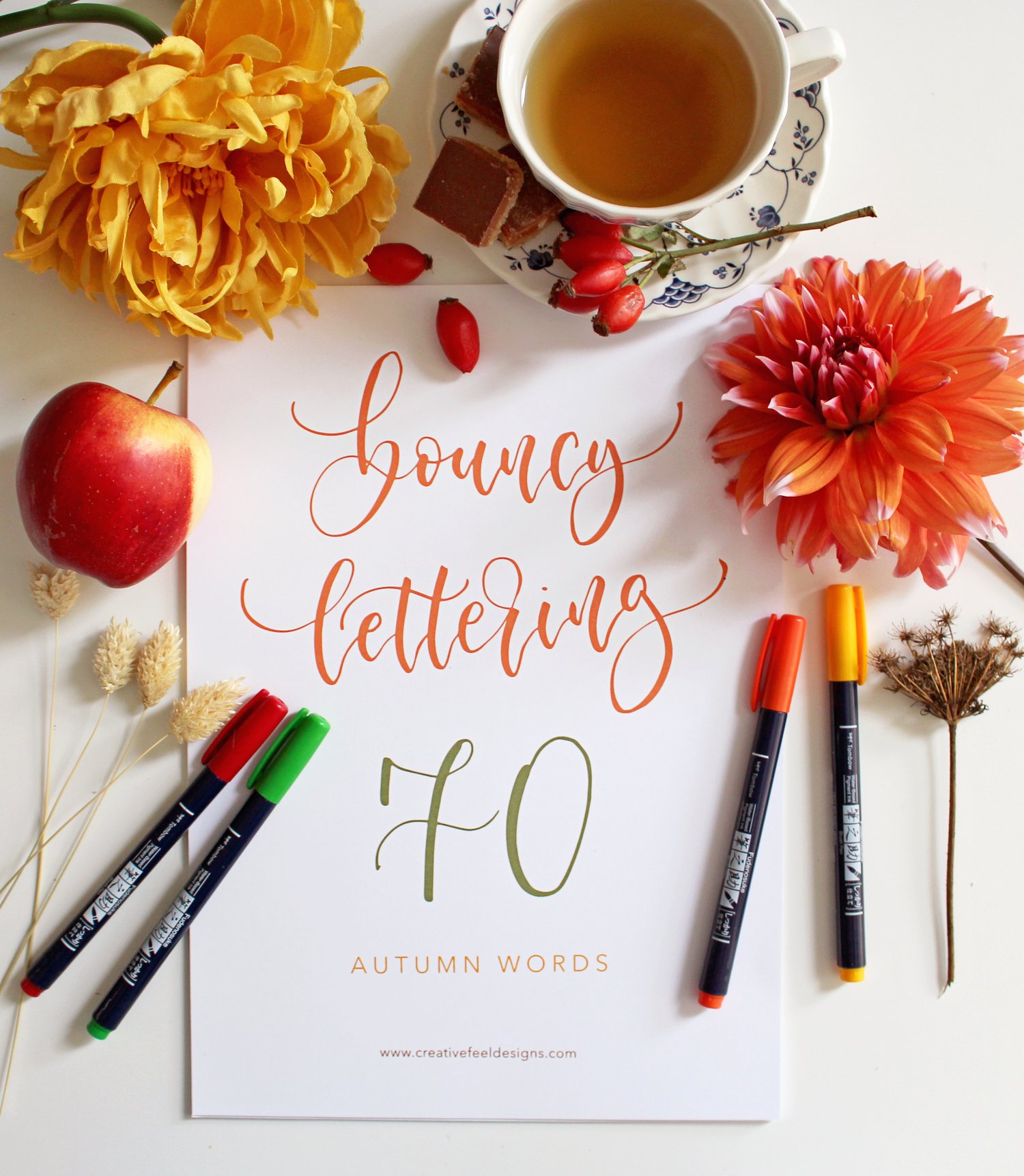 Beginner Lettering Kits, Printable Calligraphy Worksheets, Hand
