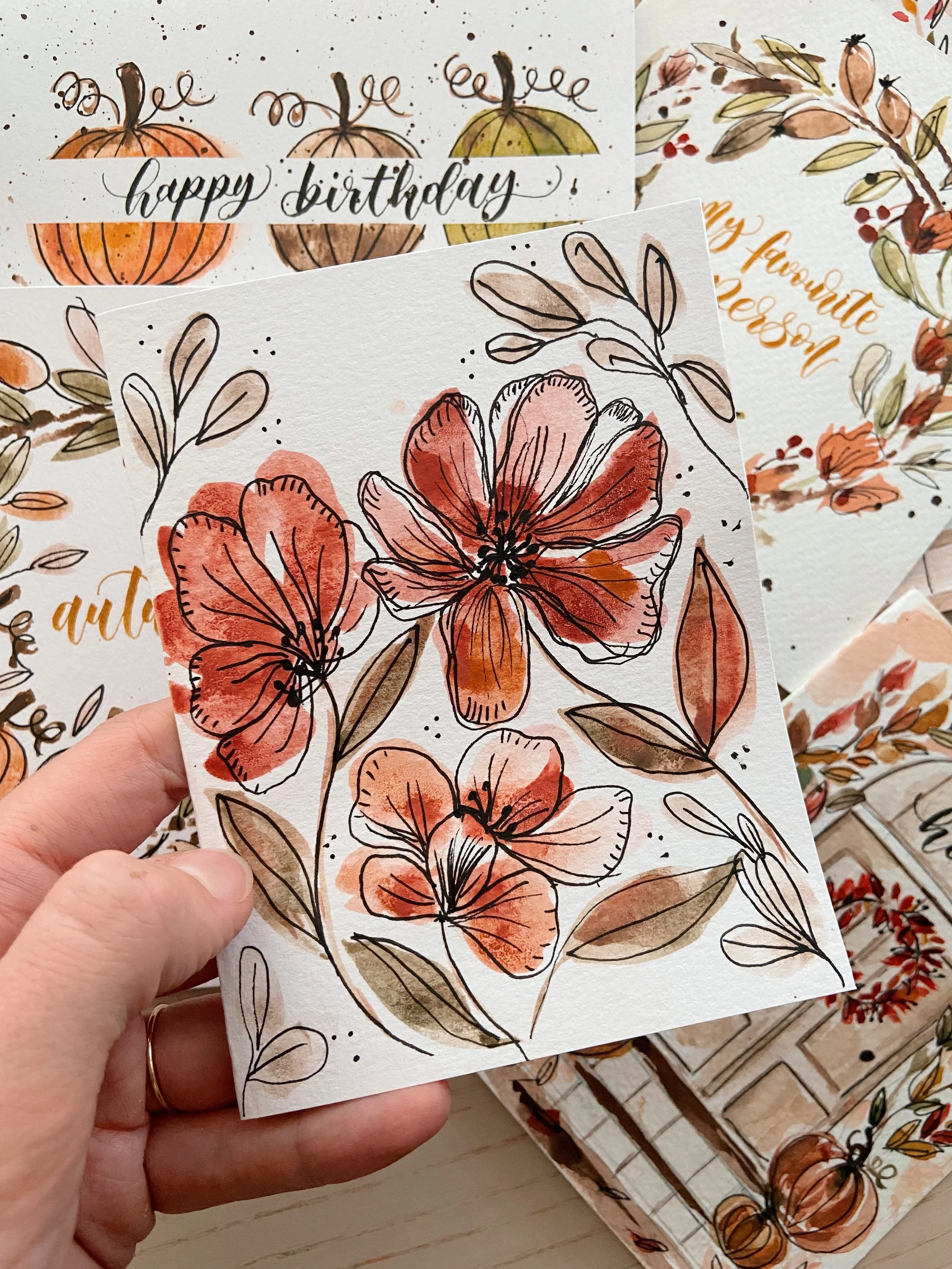 Learn To Paint Flowers Combine Brush Calligraphy Course