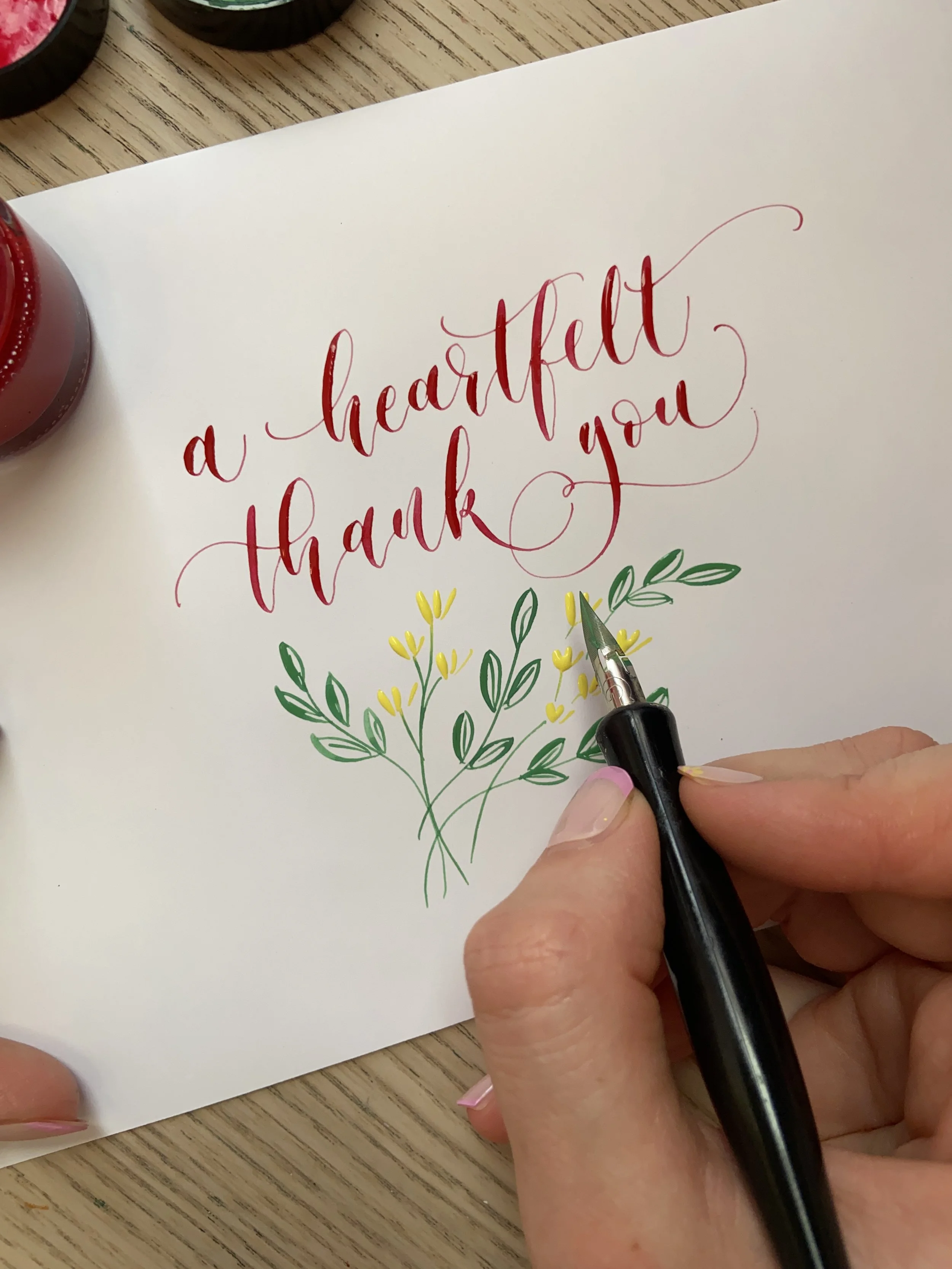 Dip Pen Modern Calligraphy Classes and Workshops
