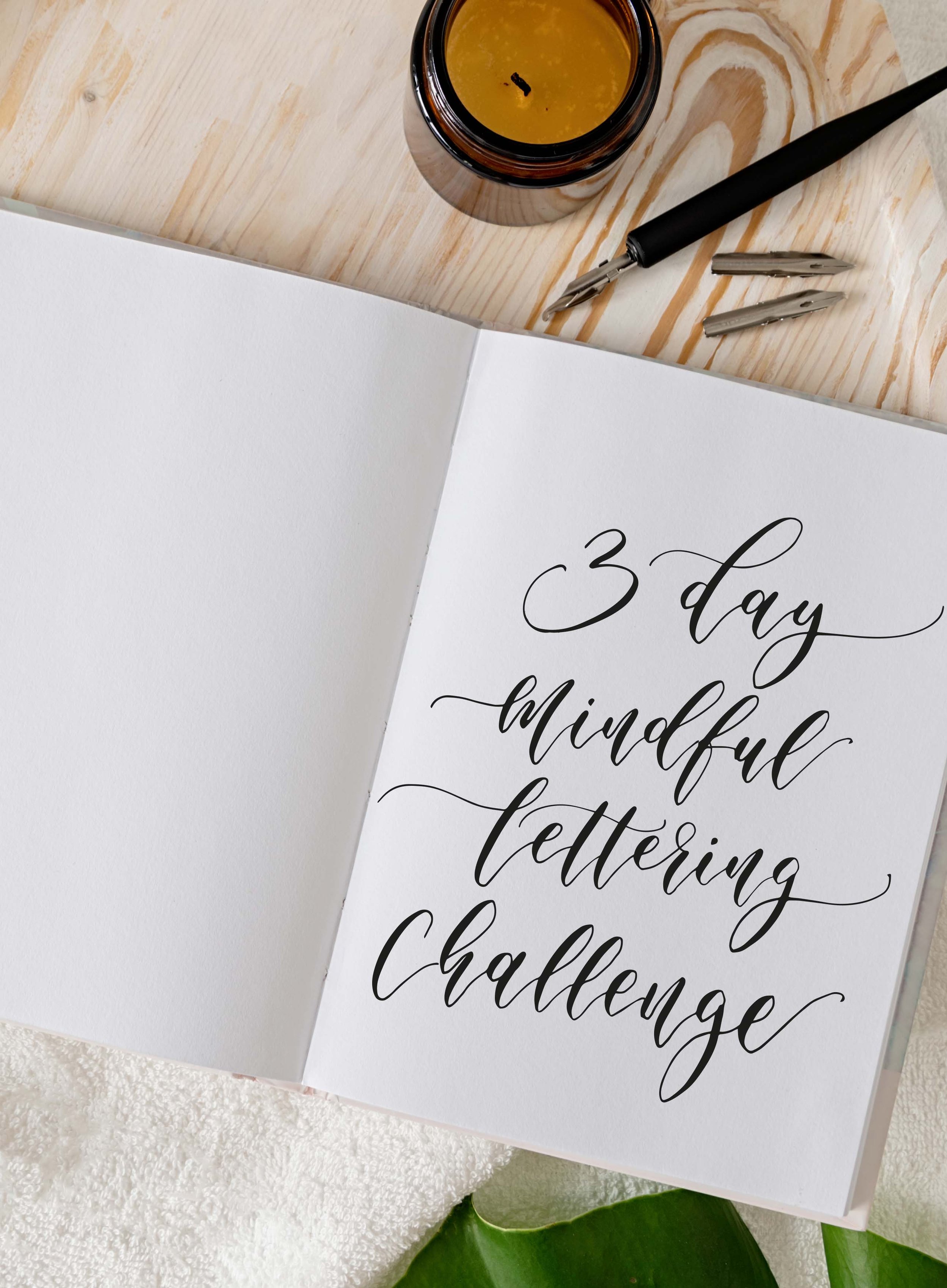 Mindfulness challenge - Modern Calligraphy Kits and Classes