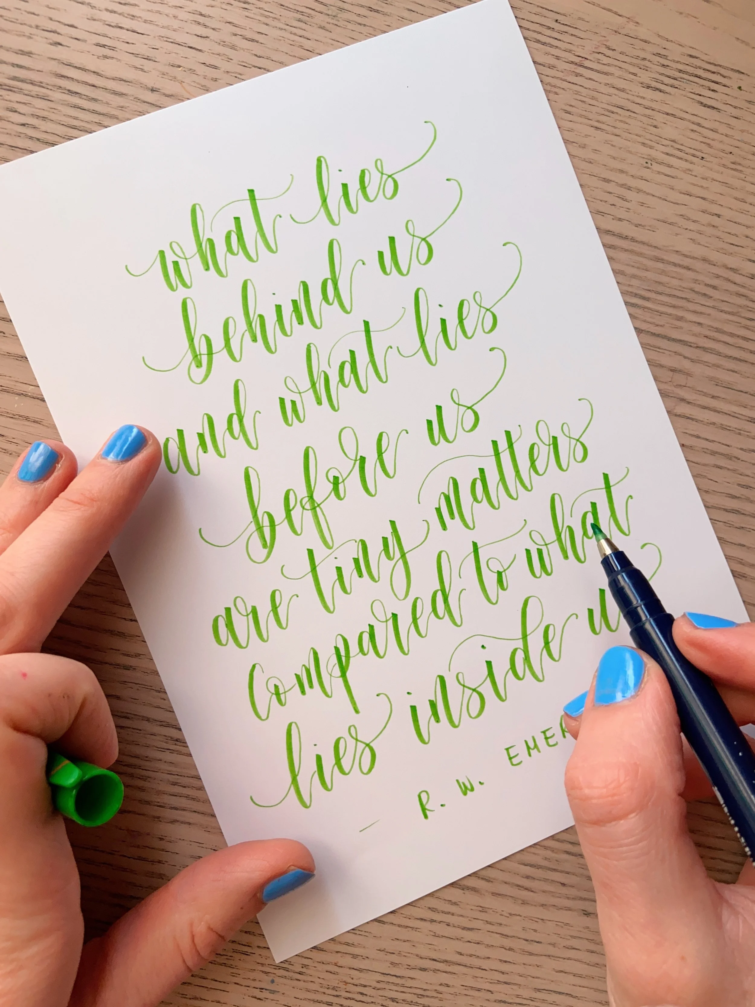 Learn brush calligraphy classes UK