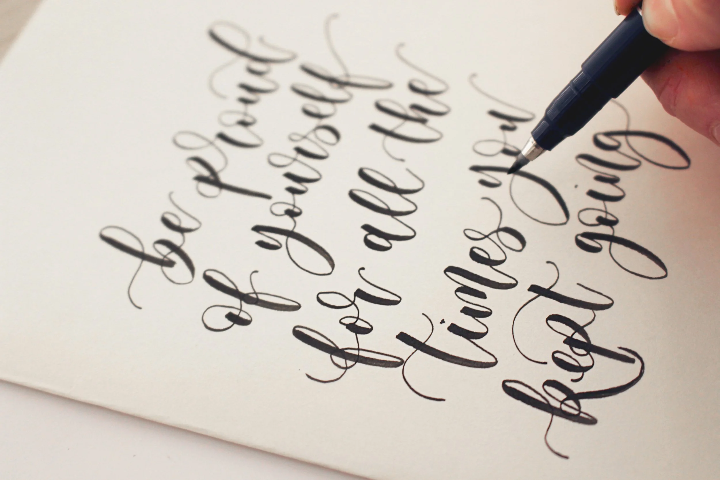 Modern Calligraphy Writing Paint Brush Brush Lettering Starter Kit