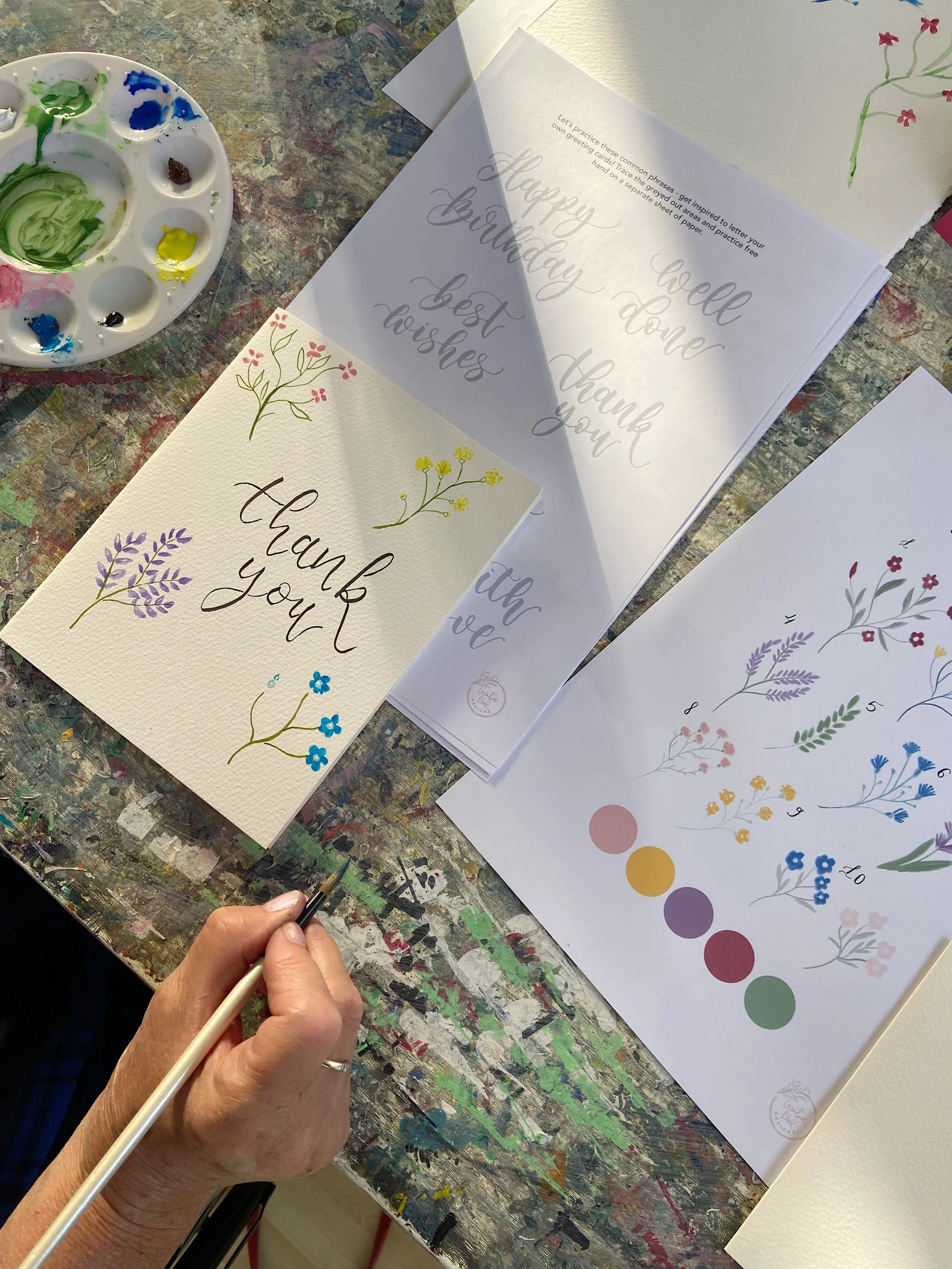 watercolour workshop in brighton - wildflower painting.JPG