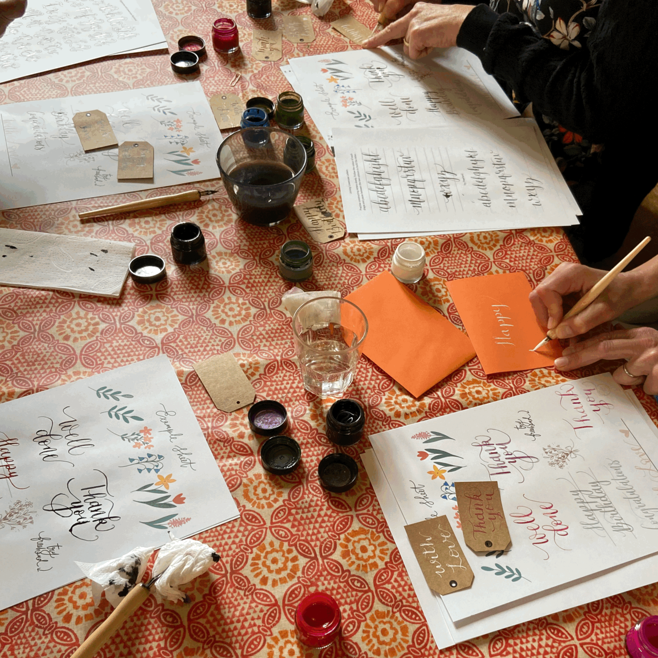 modern calligraphy workshop sussex