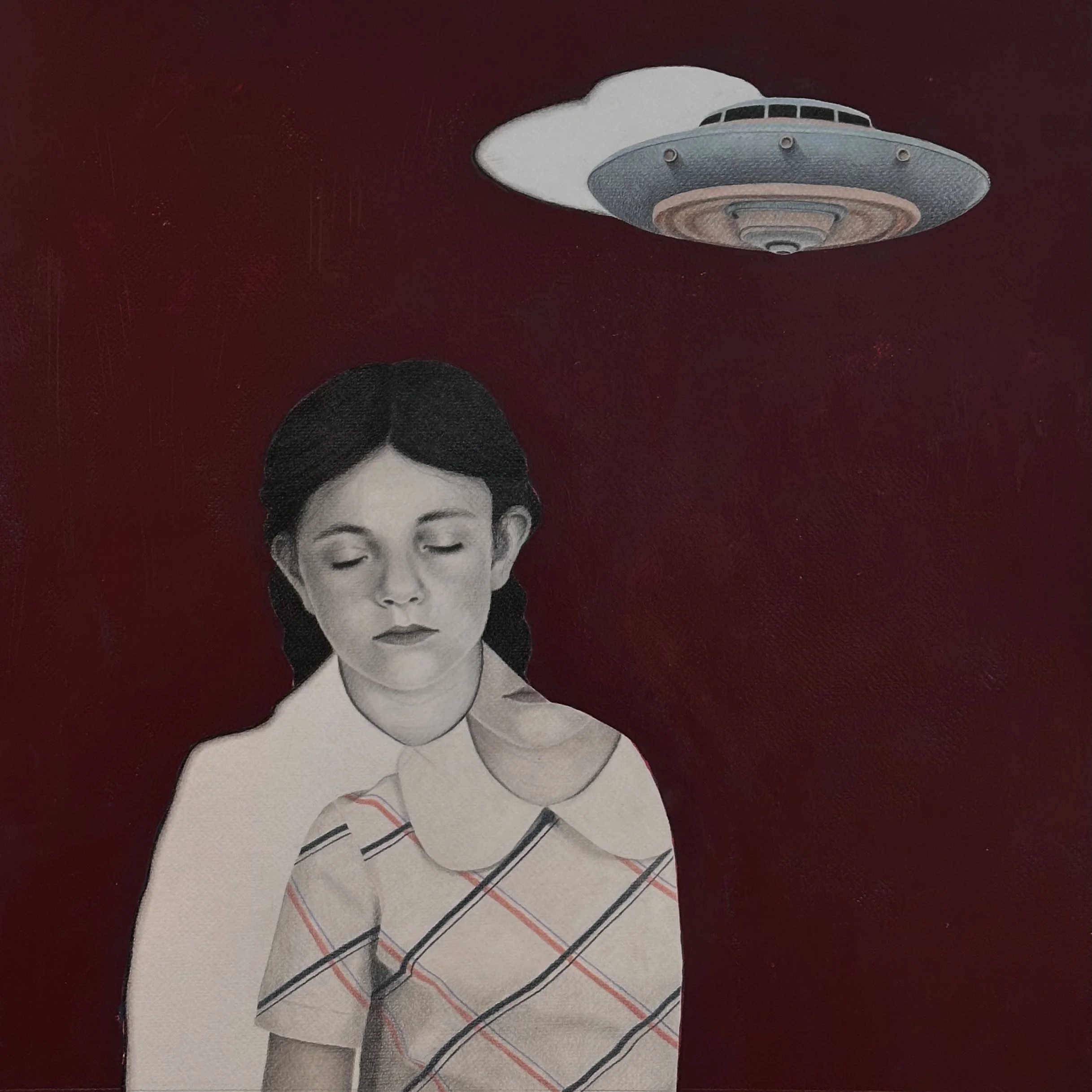 HOMEBOUND // Graphite, pastel & acrylic on paper // 45 x 45 cm // SOLD