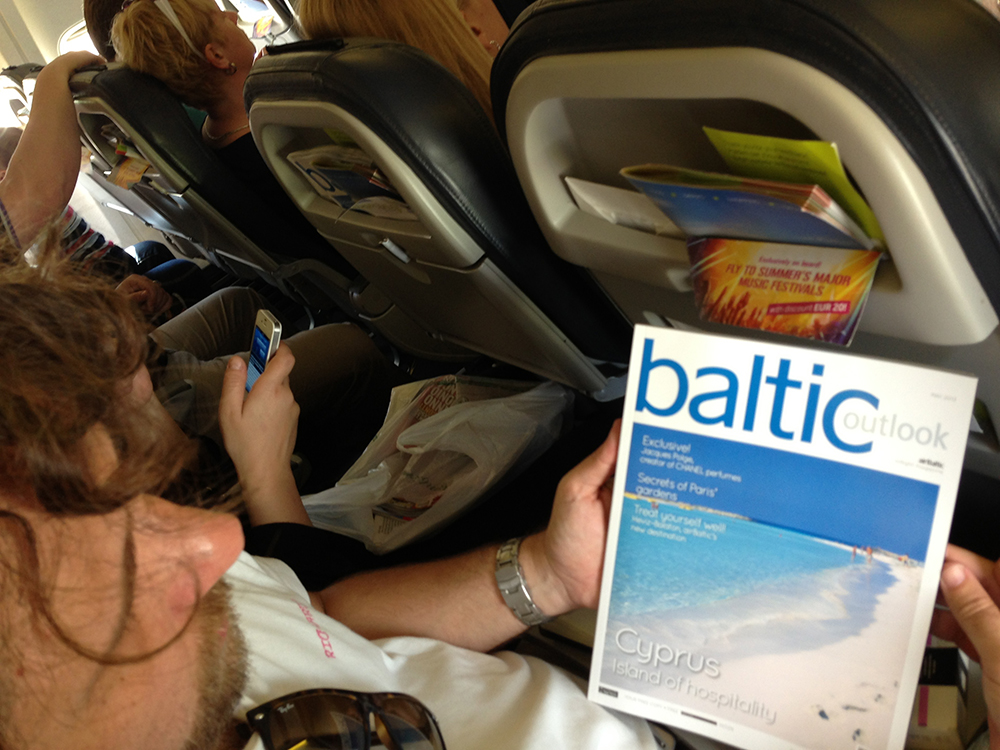 Revista de bordo Baltic Outlook, com matérias bacanas e bem diagramadas