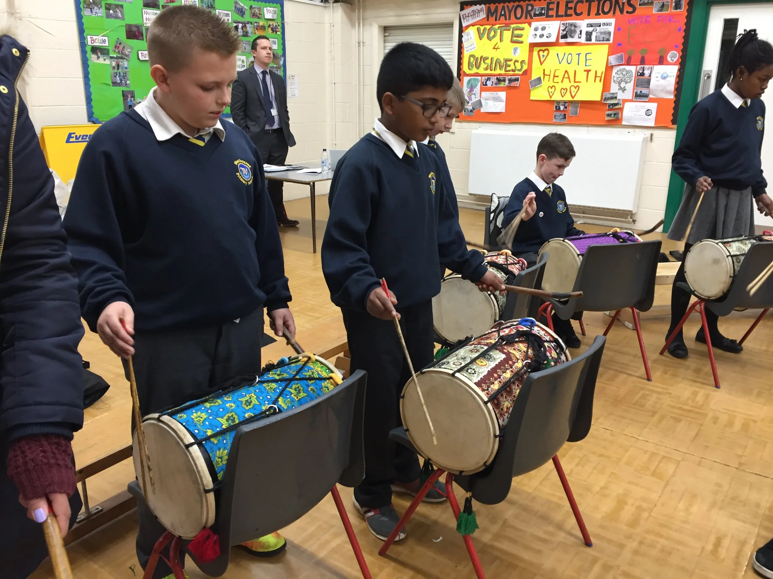 Indian dhol drumming First Access Programme